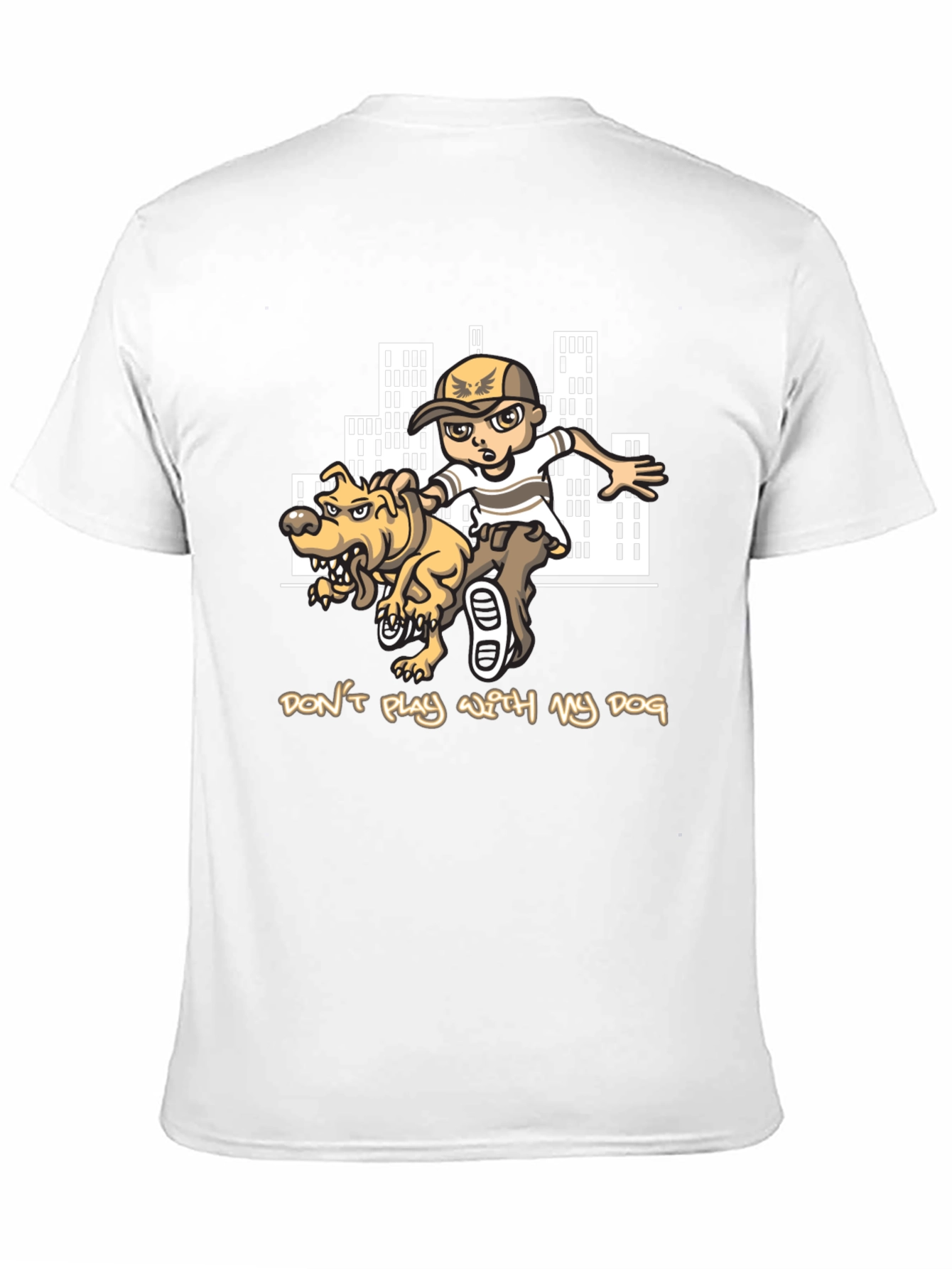 Dont Play With My Dog Black T-Shirt