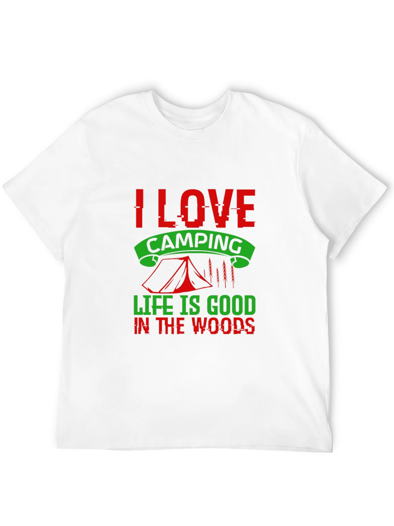 I Love Camping Graphic Tee - Black