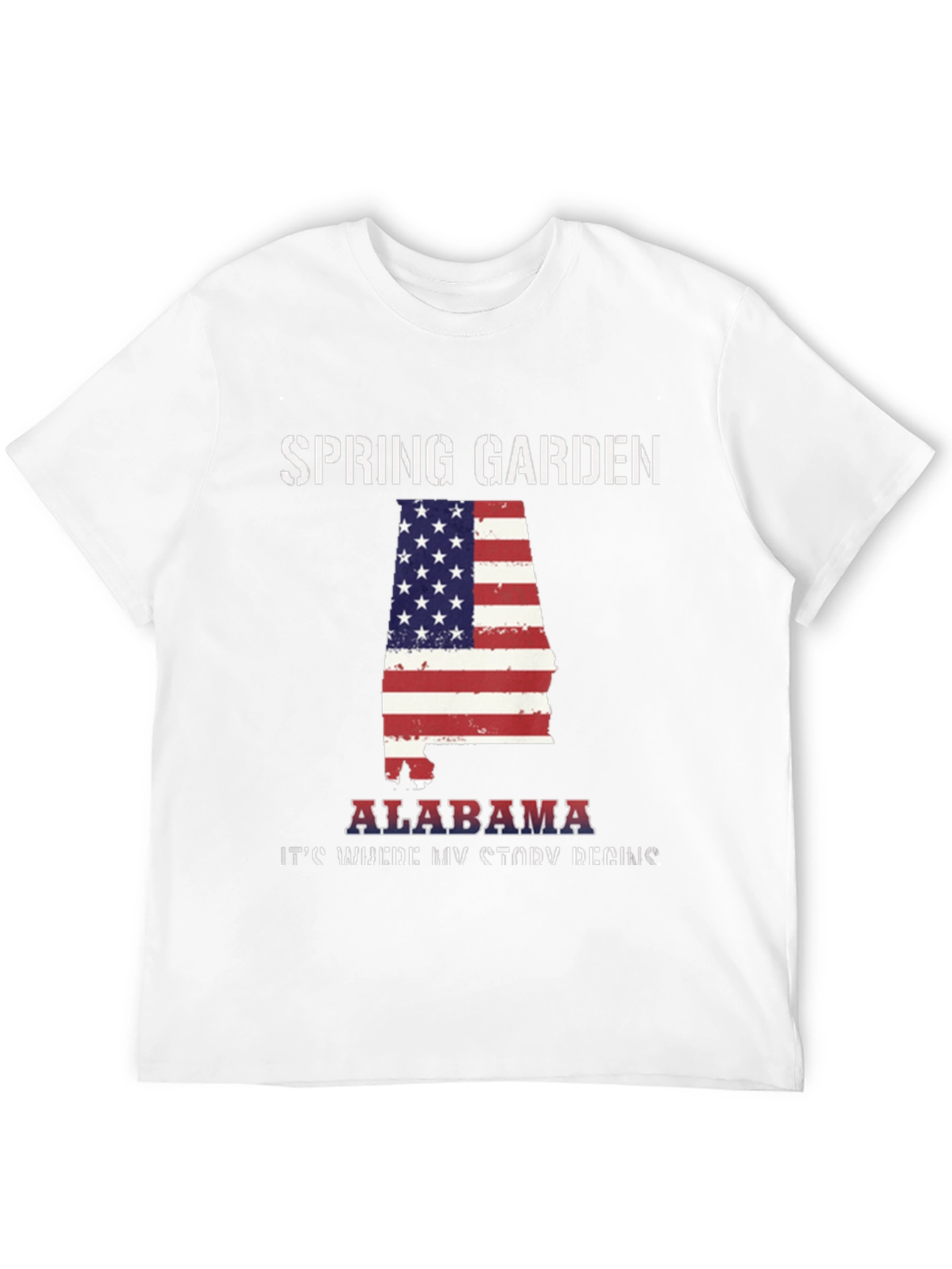 Spring Garden Alabama USA Flag T-Shirt