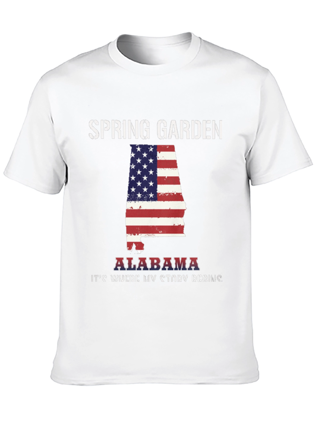 Spring Garden Alabama USA Flag T-Shirt