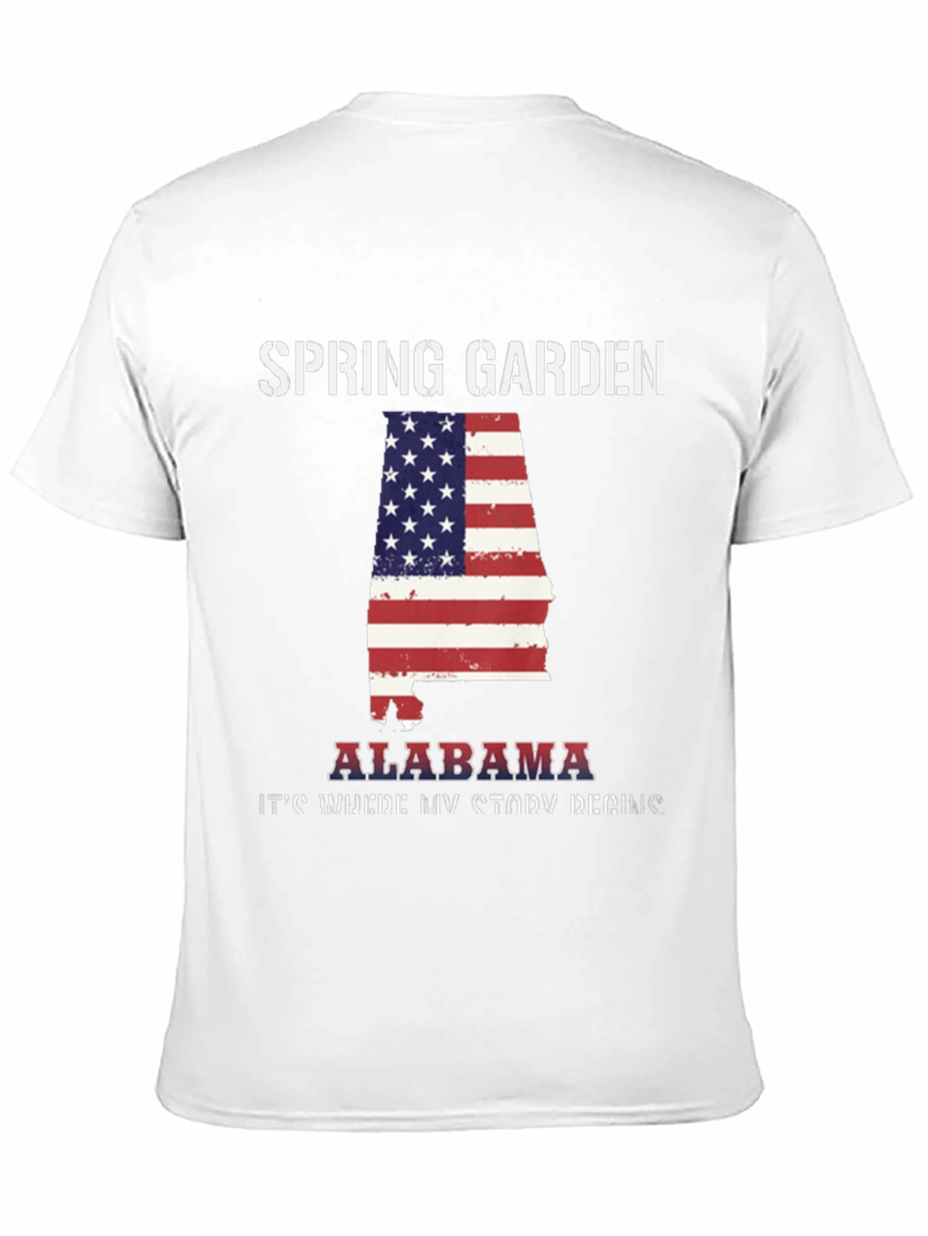 Spring Garden Alabama USA Flag T-Shirt