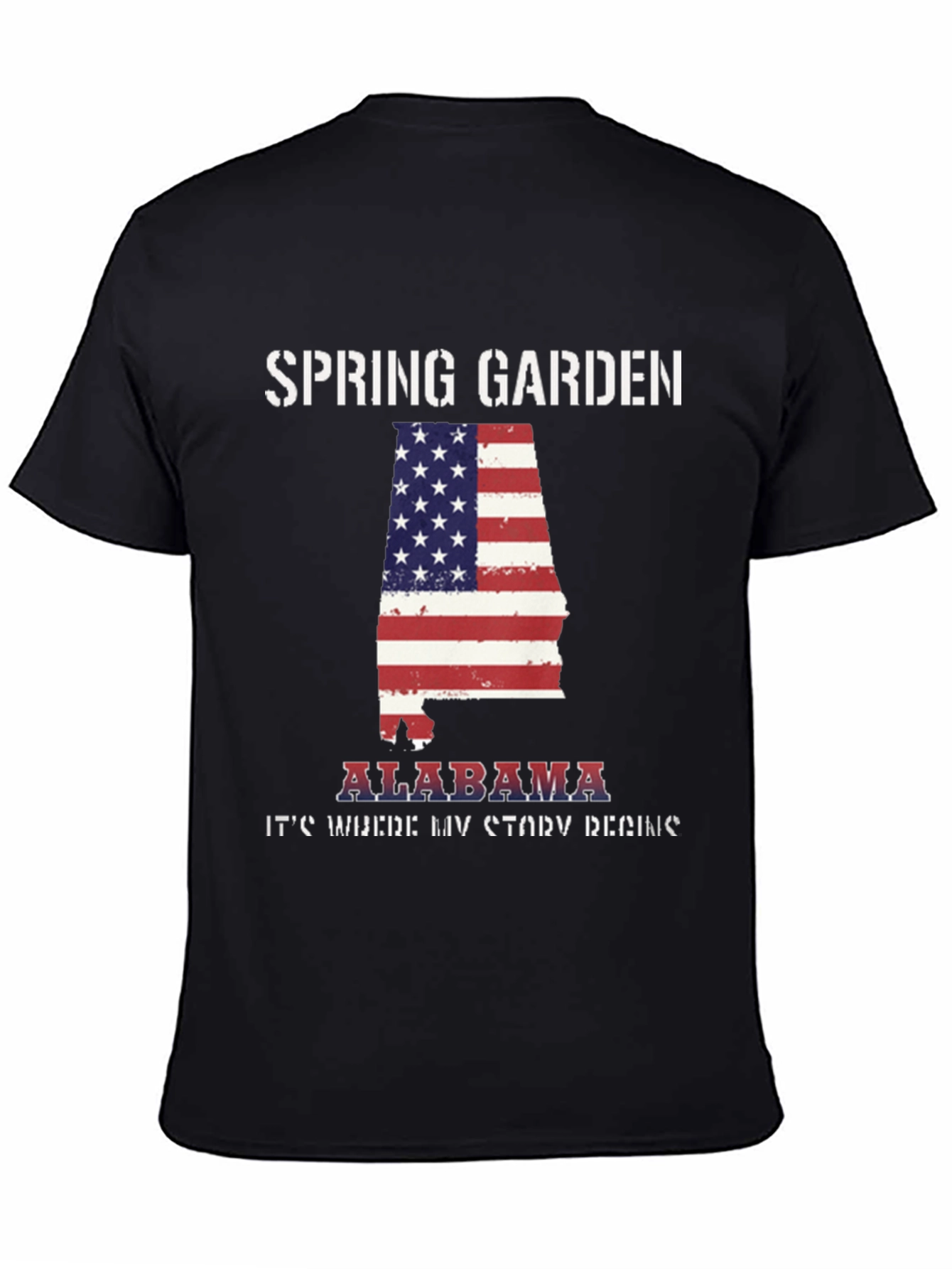 Spring Garden Alabama USA Flag T-Shirt