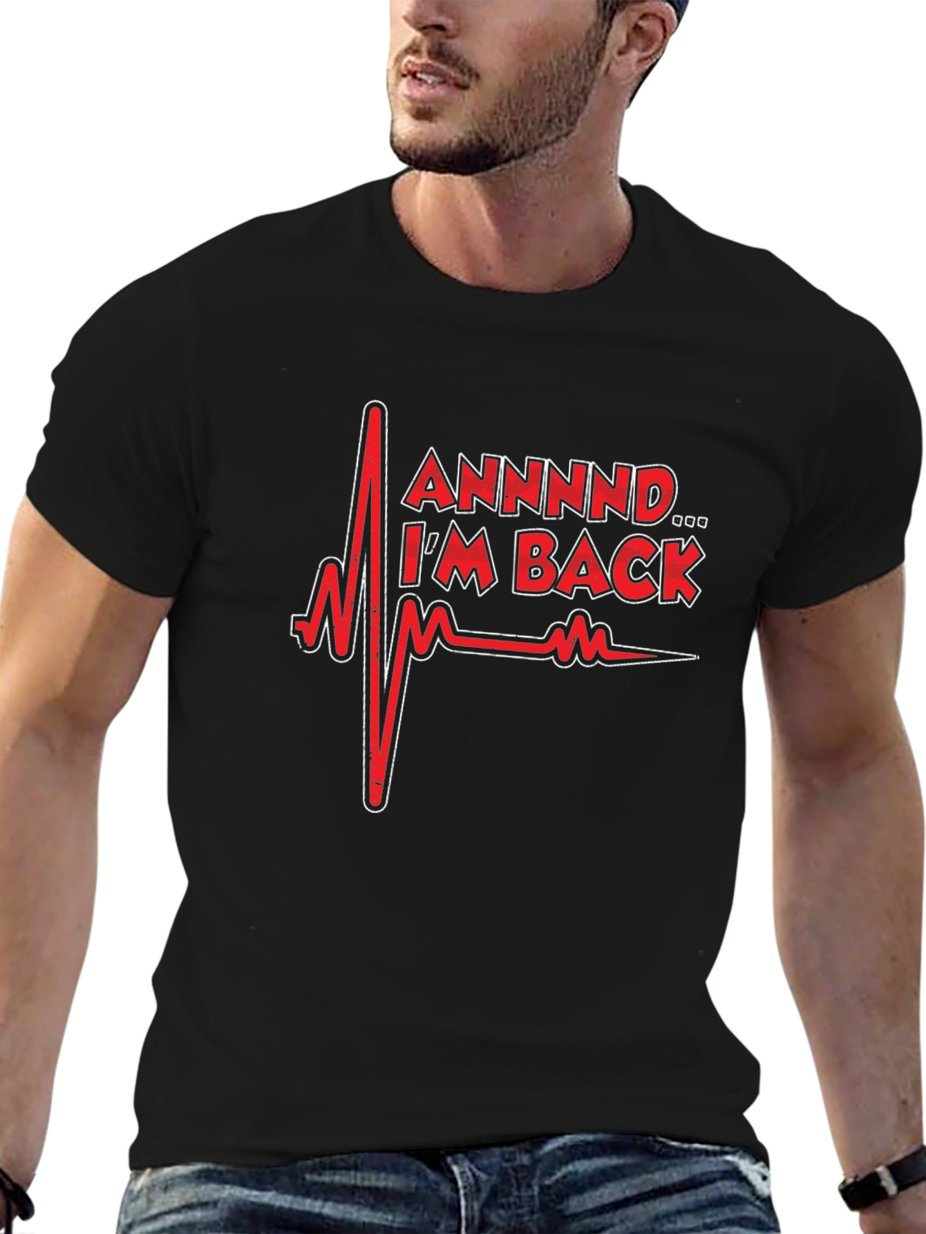 Im Back Heartbeat Graphic T-Shirt