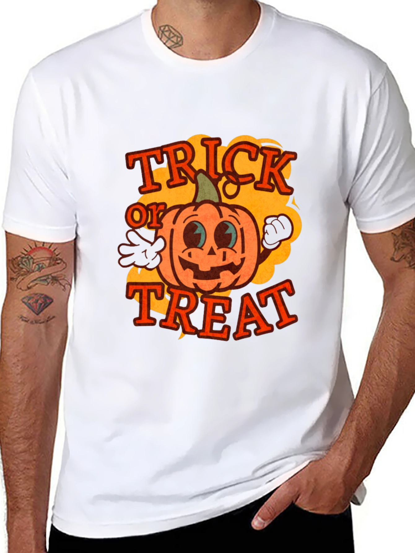 Trick or Treat Pumpkin Graphic Tee