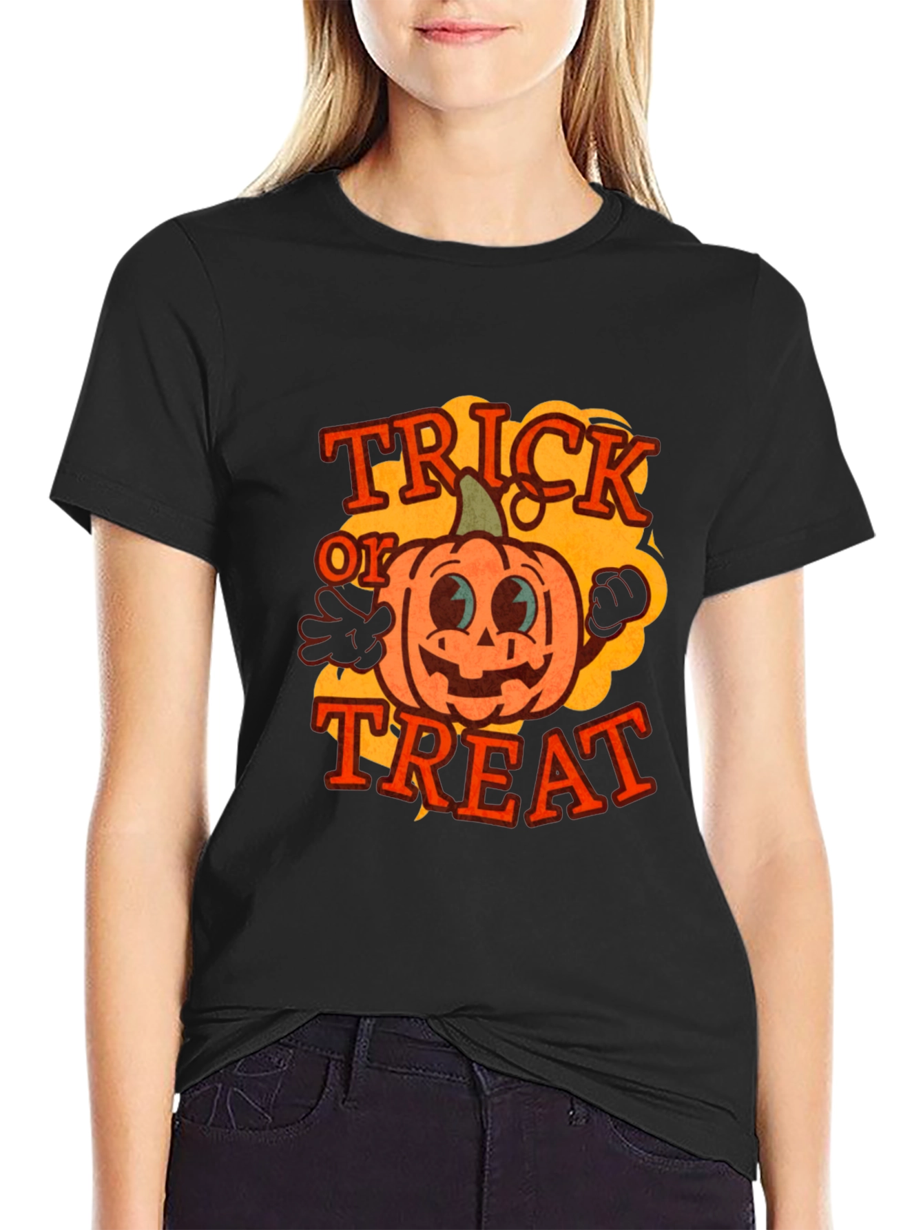 Trick or Treat Pumpkin Graphic Tee