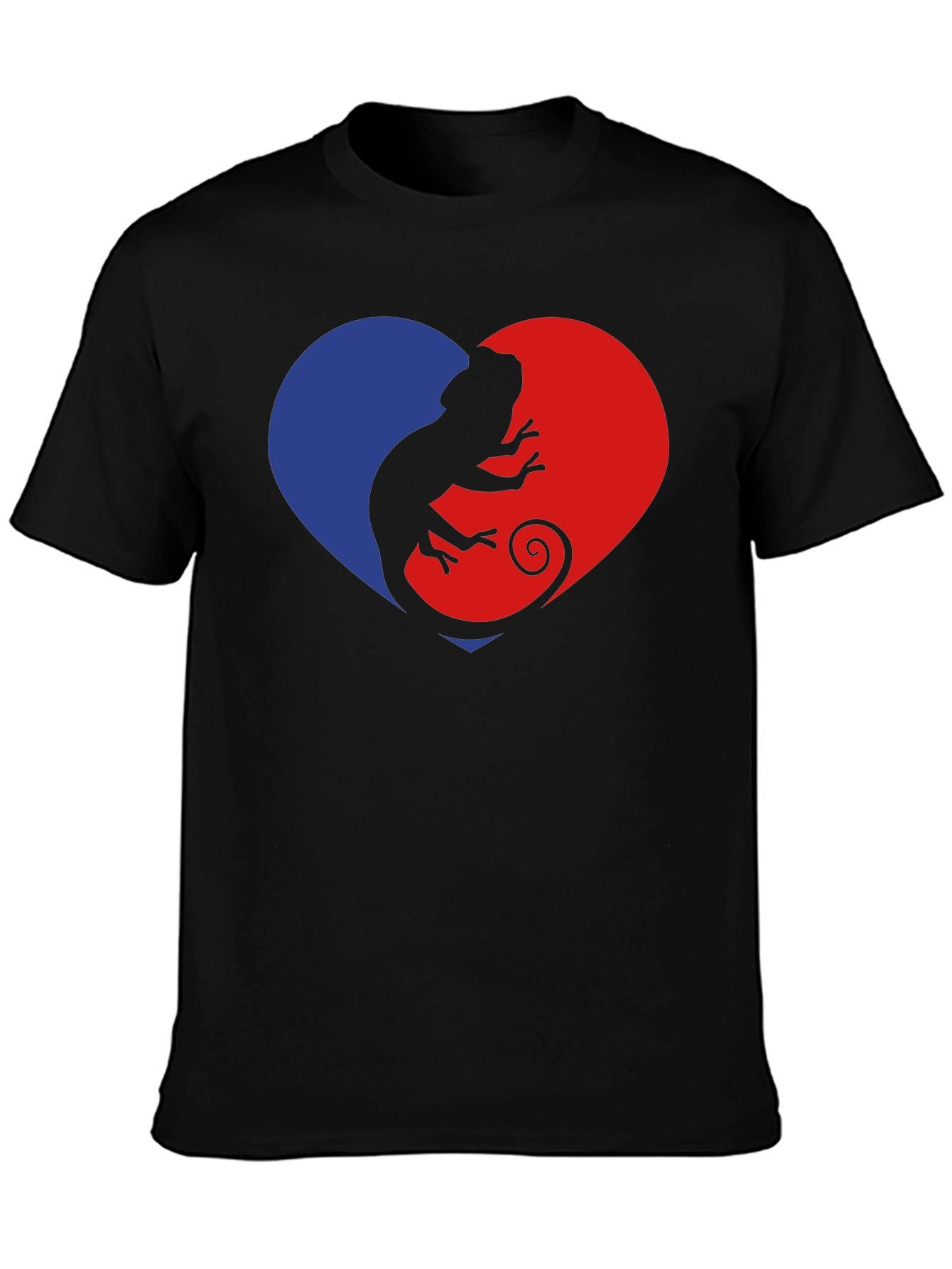 Lizard Heart Graphic Tee - Unique Reptile Lover Gift