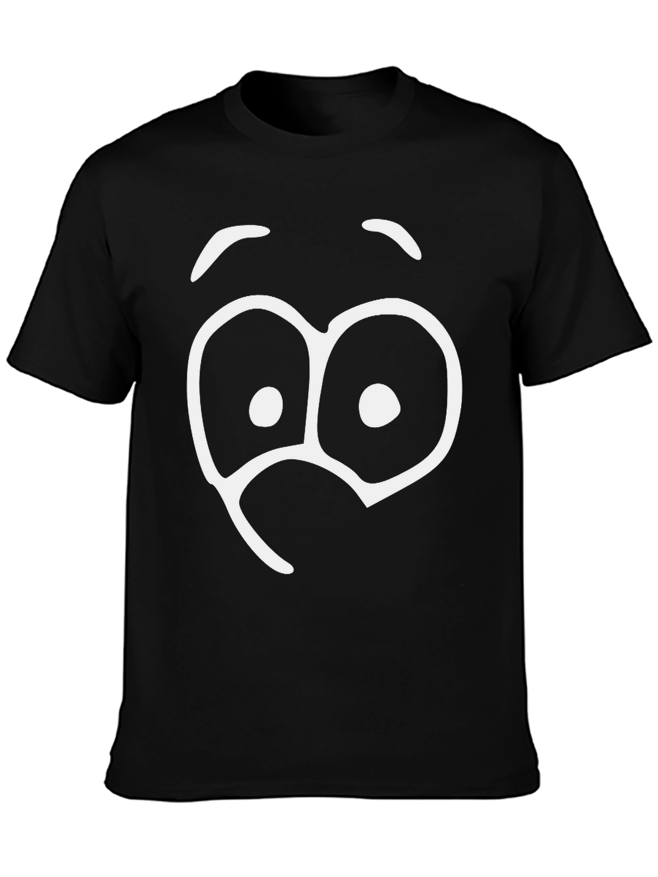 Funny Googly Eyes Graphic T-Shirt - Black
