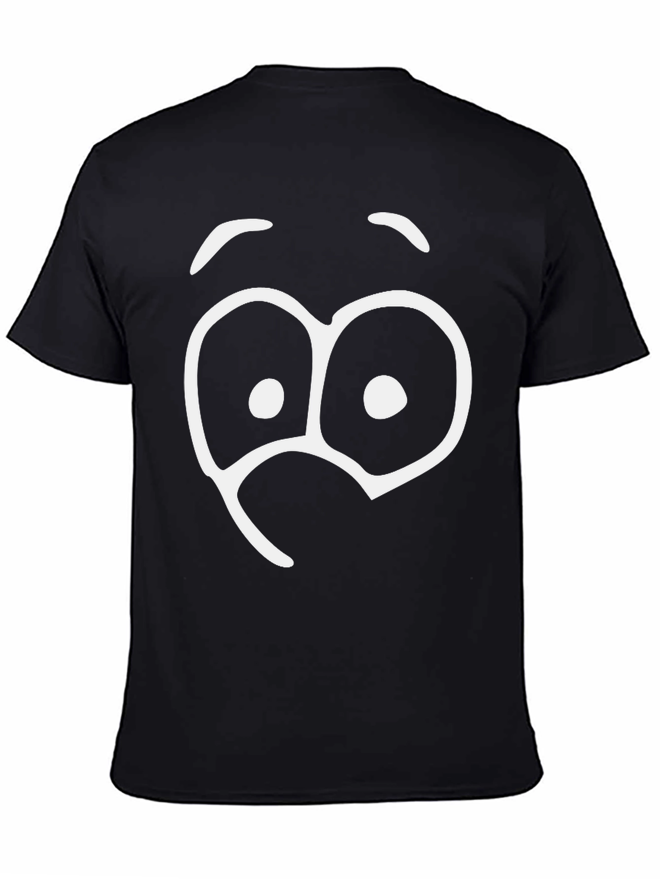 Funny Googly Eyes Graphic T-Shirt - Black
