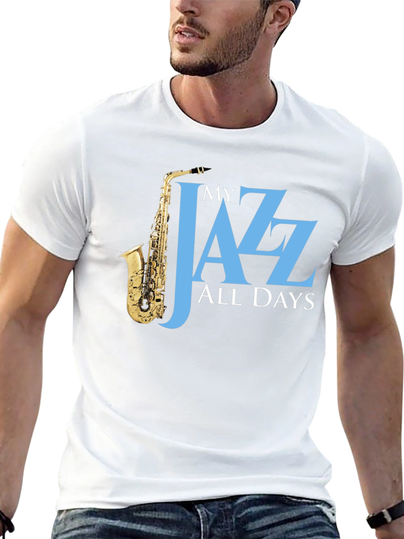 My Jazz All Days T-Shirt - Saxophone Player Tee