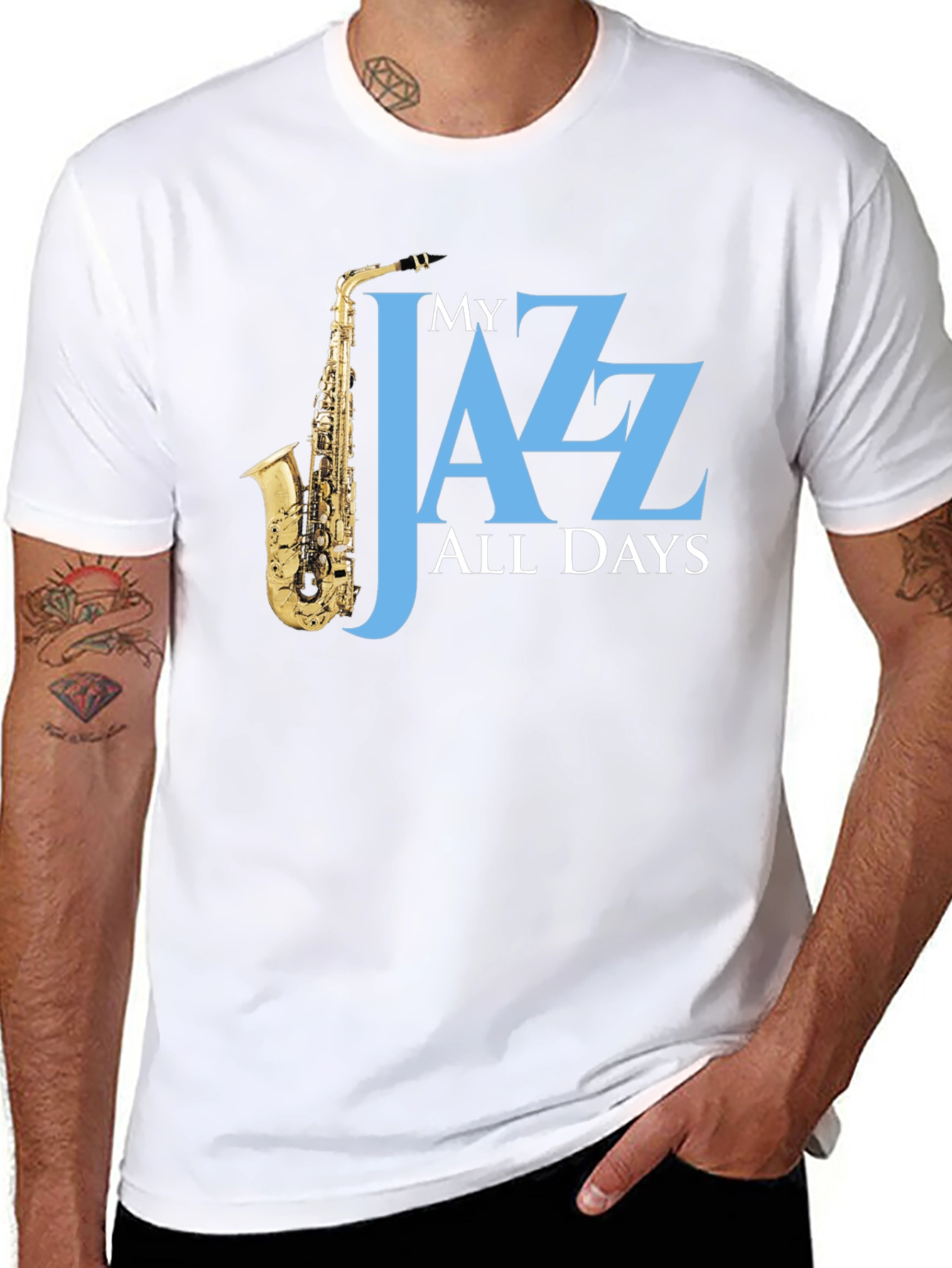 My Jazz All Days T-Shirt - Saxophone Player Tee
