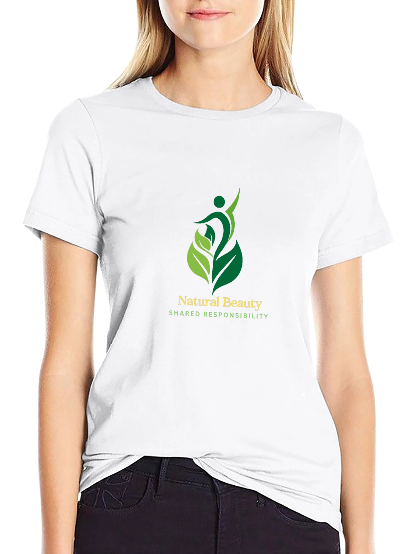 Nature Beauty Graphic Tee - Black