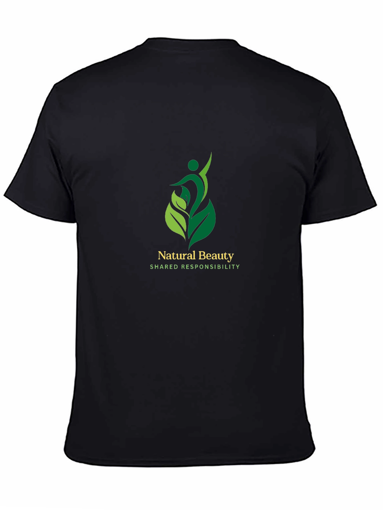 Nature Beauty Graphic Tee - Black