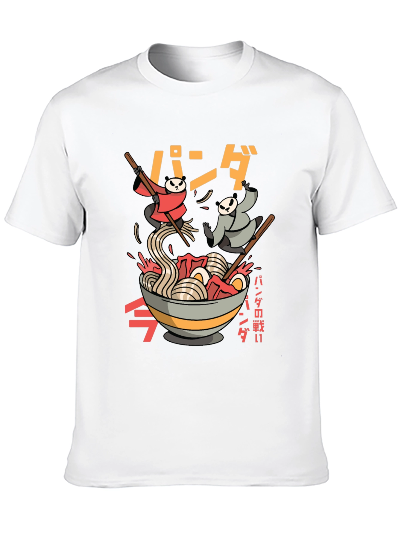 Panda Ramen T-Shirt - Black Graphic Tee