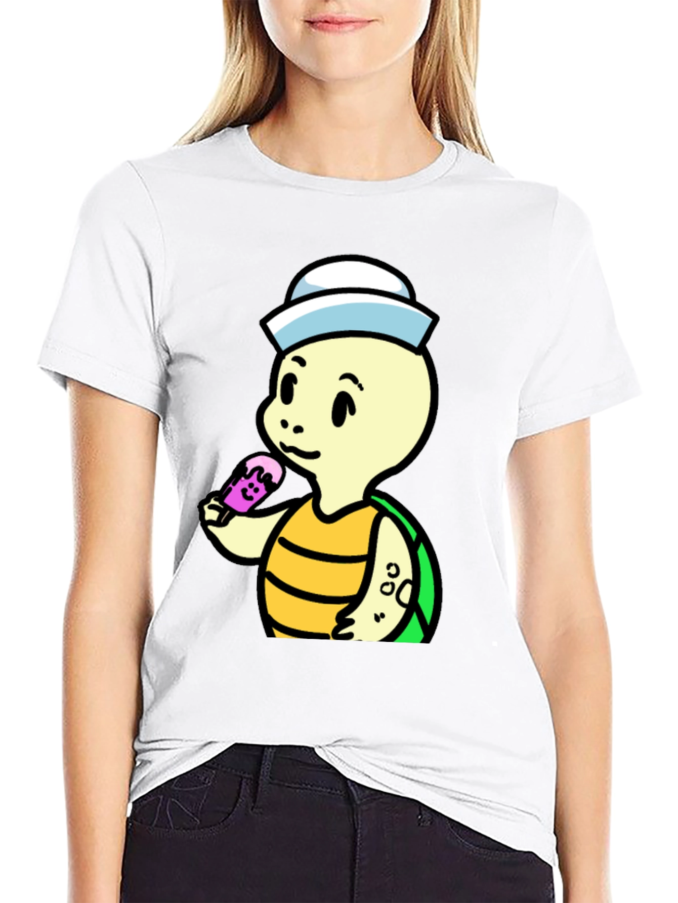 Cartoon Turtle Sailor T-Shirt