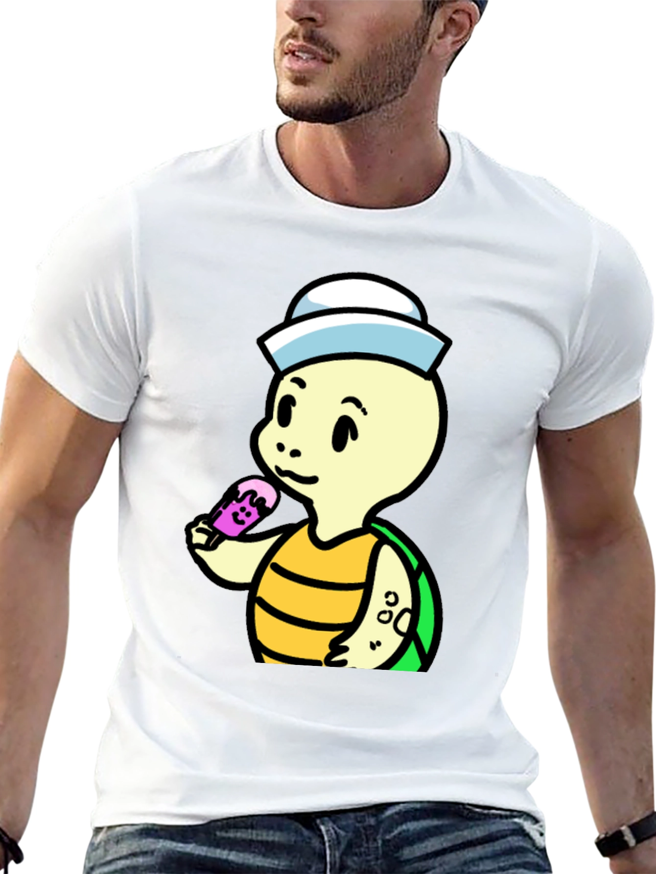 Cartoon Turtle Sailor T-Shirt