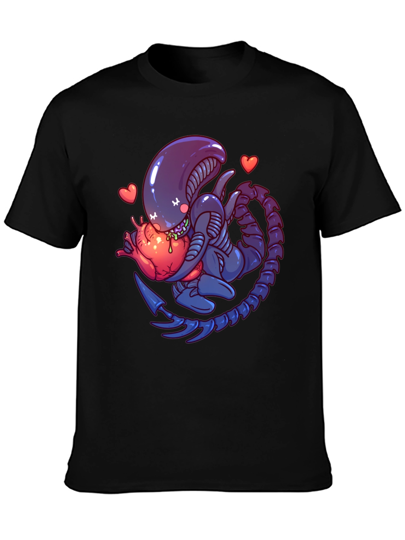 Alien Heart T-Shirt - Sci-Fi Love Tee