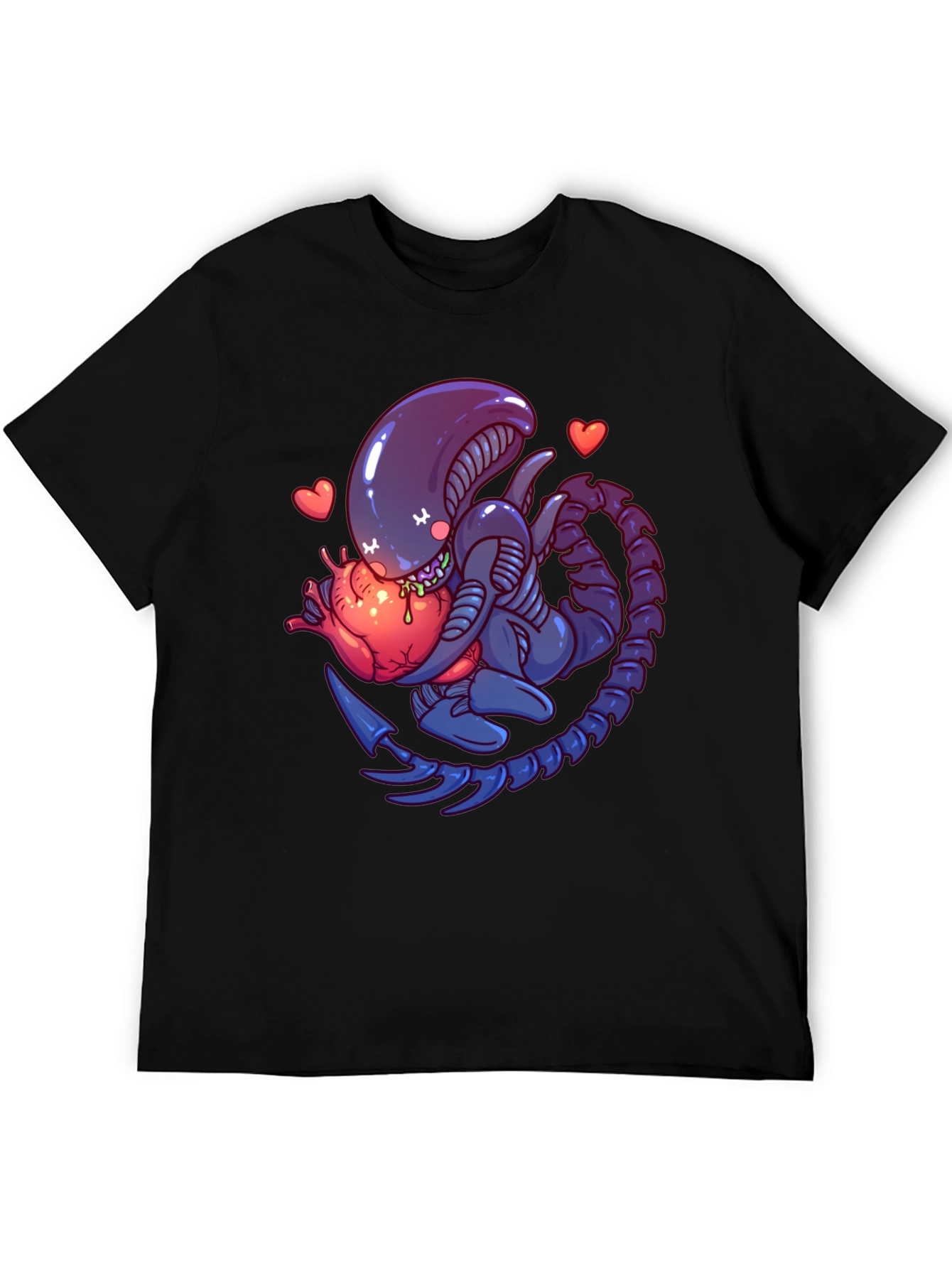 Alien Heart T-Shirt - Sci-Fi Love Tee