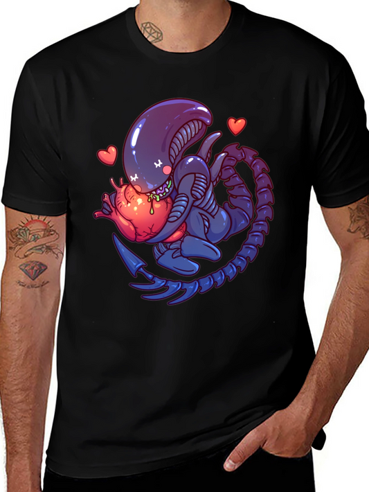 Alien Heart T-Shirt - Sci-Fi Love Tee