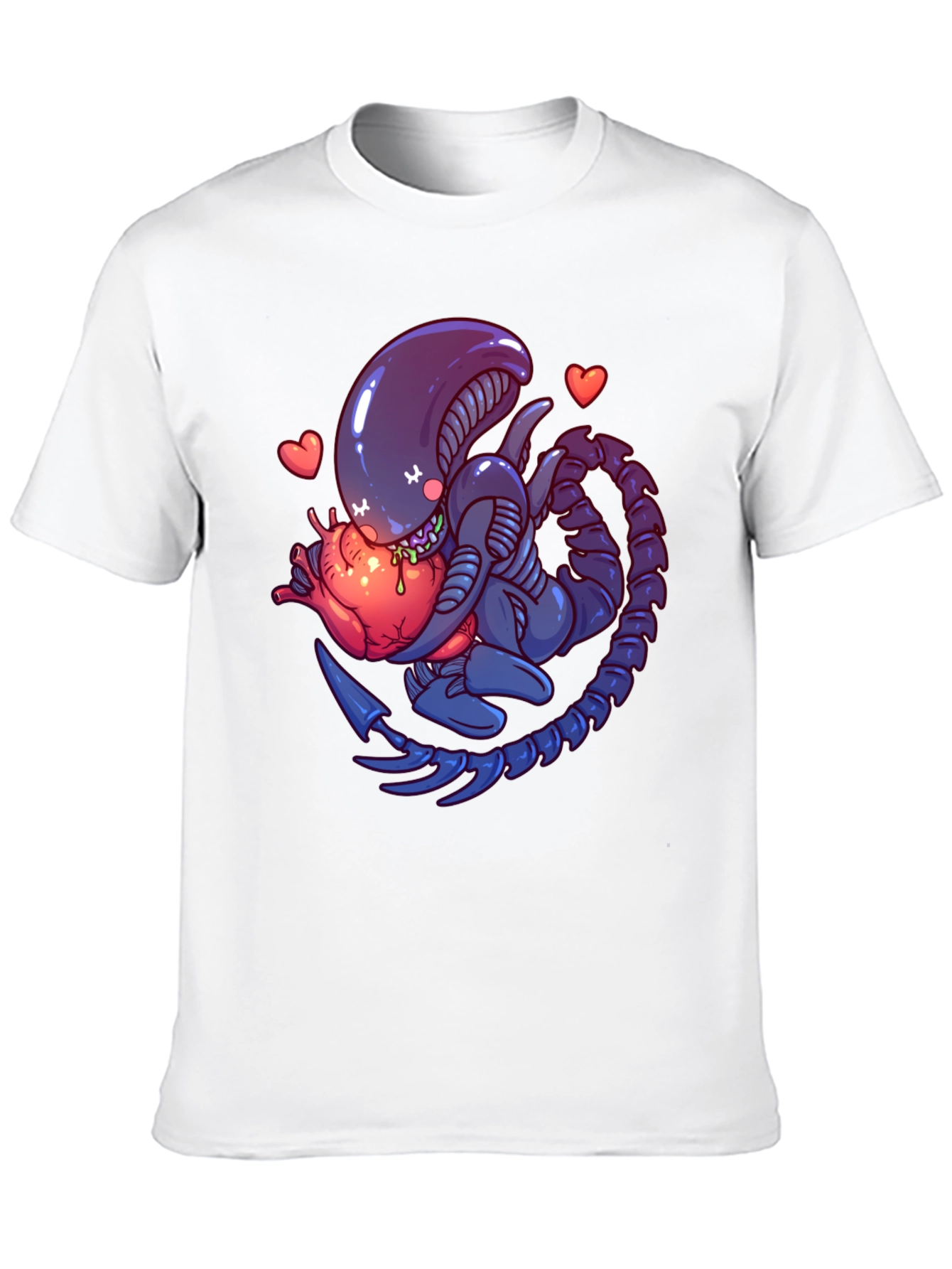 Alien Heart T-Shirt - Sci-Fi Love Tee