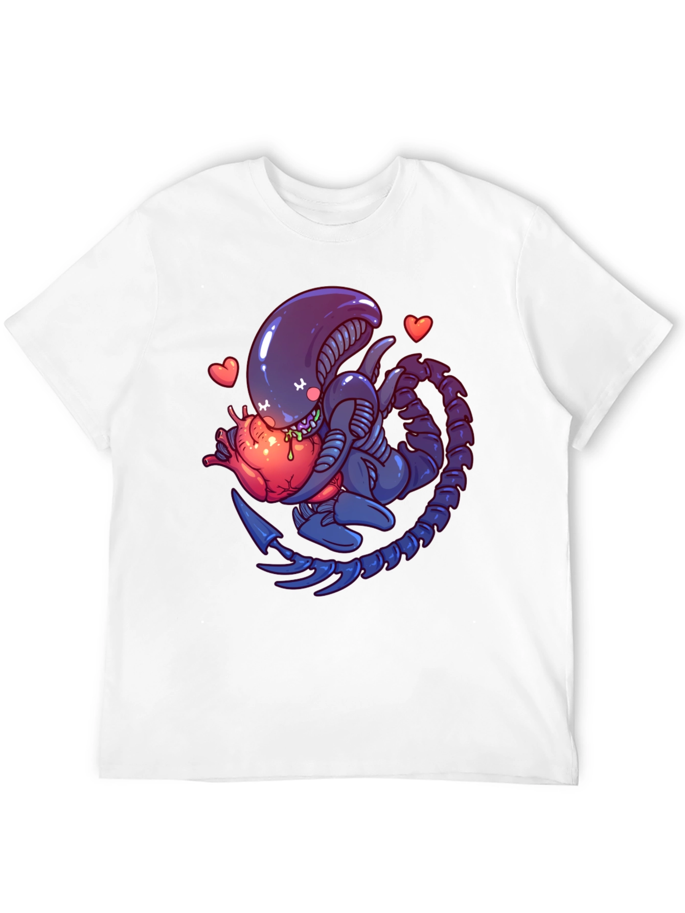 Alien Heart T-Shirt - Sci-Fi Love Tee