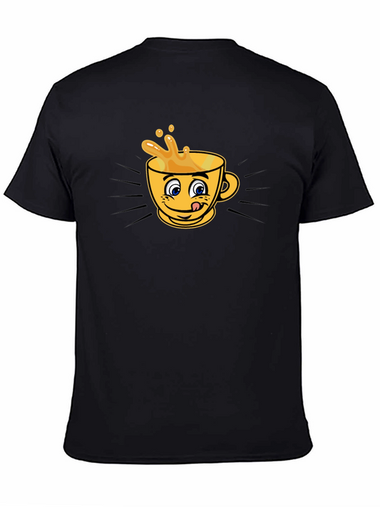Funny Coffee Cup Graphic T-Shirt