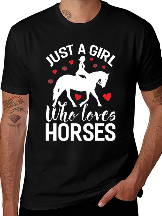 Just a Girl Who Loves Horses T-Shirt