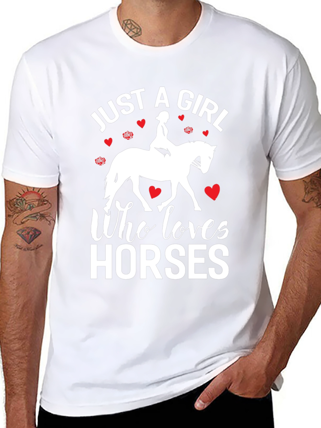 Just a Girl Who Loves Horses T-Shirt