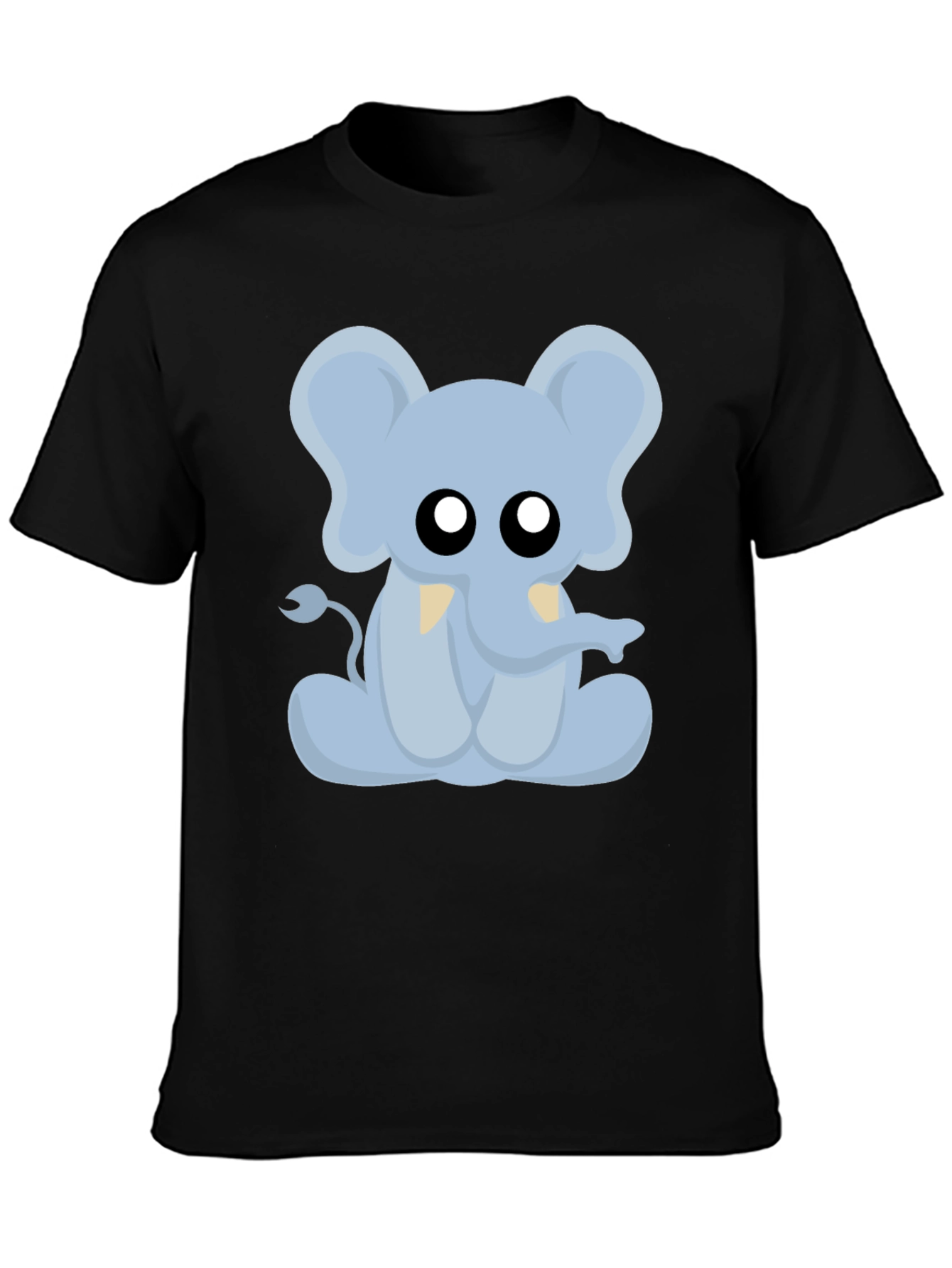 Cute Cartoon Elephant Graphic T-Shirt