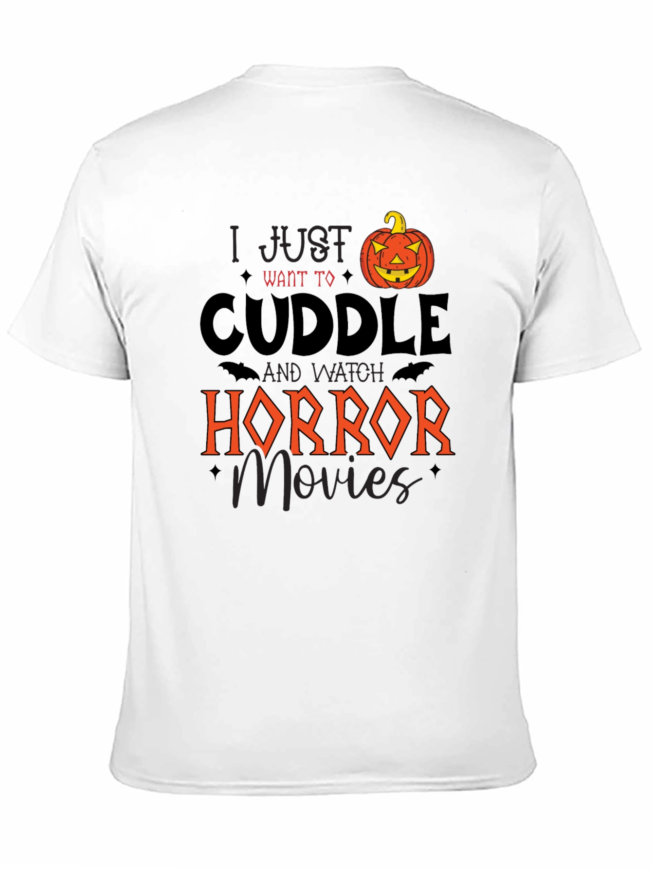 Cuddle Horror Movie Pumpkin Graphic Tee
