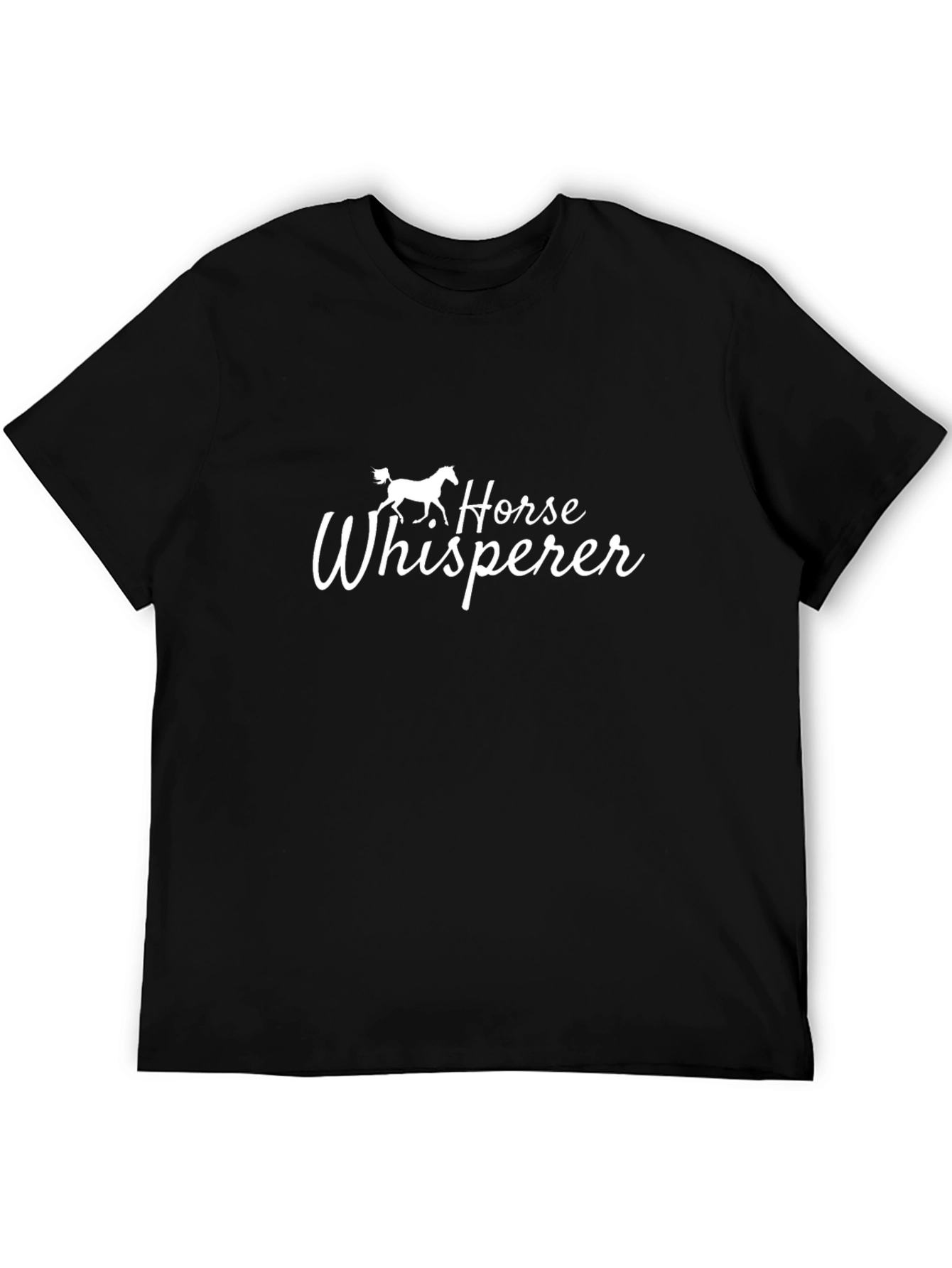Horse Whisperer Graphic Tee - Unisex Black T-Shirt