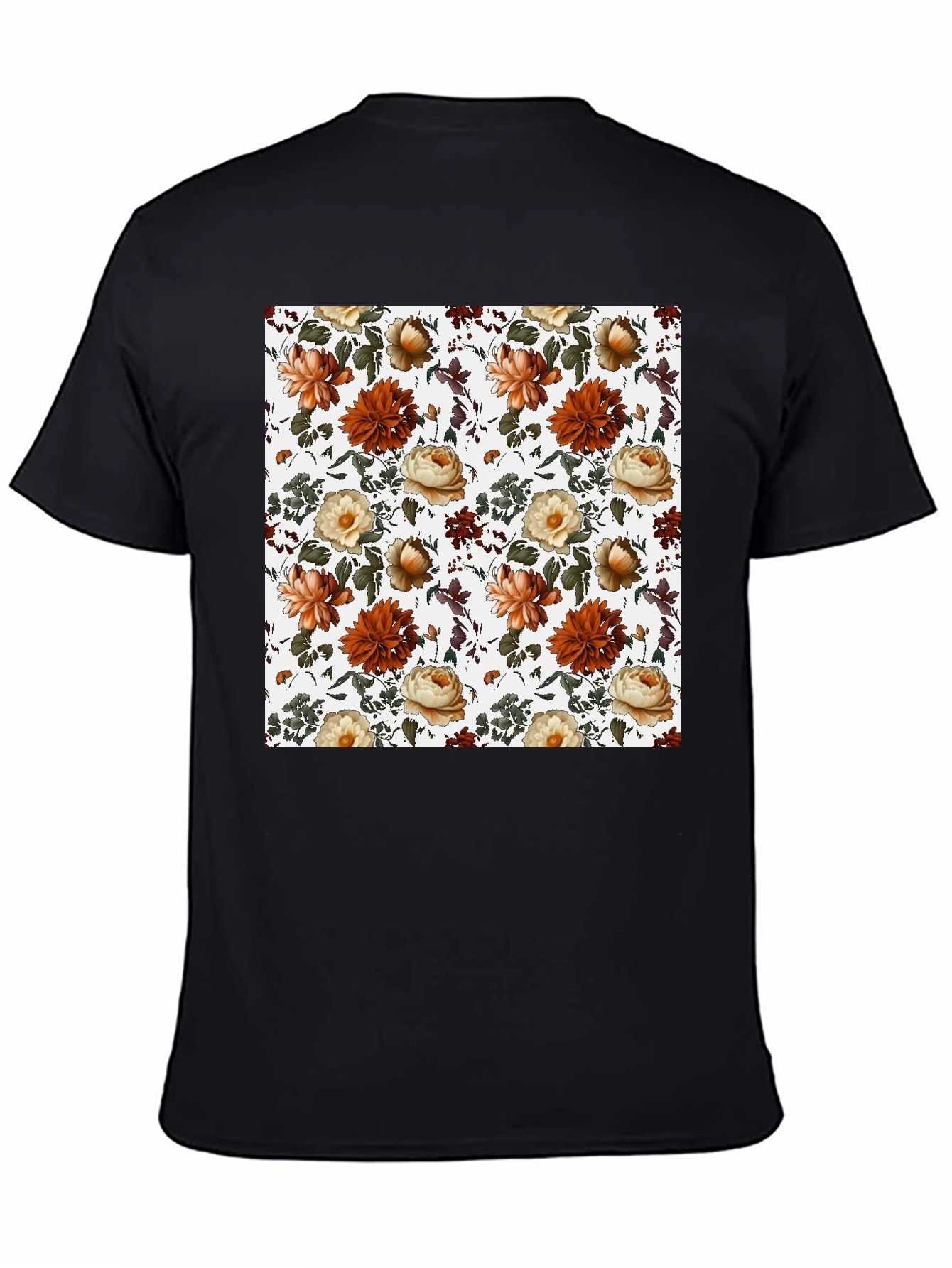 Floral Print Crew Neck T-Shirt