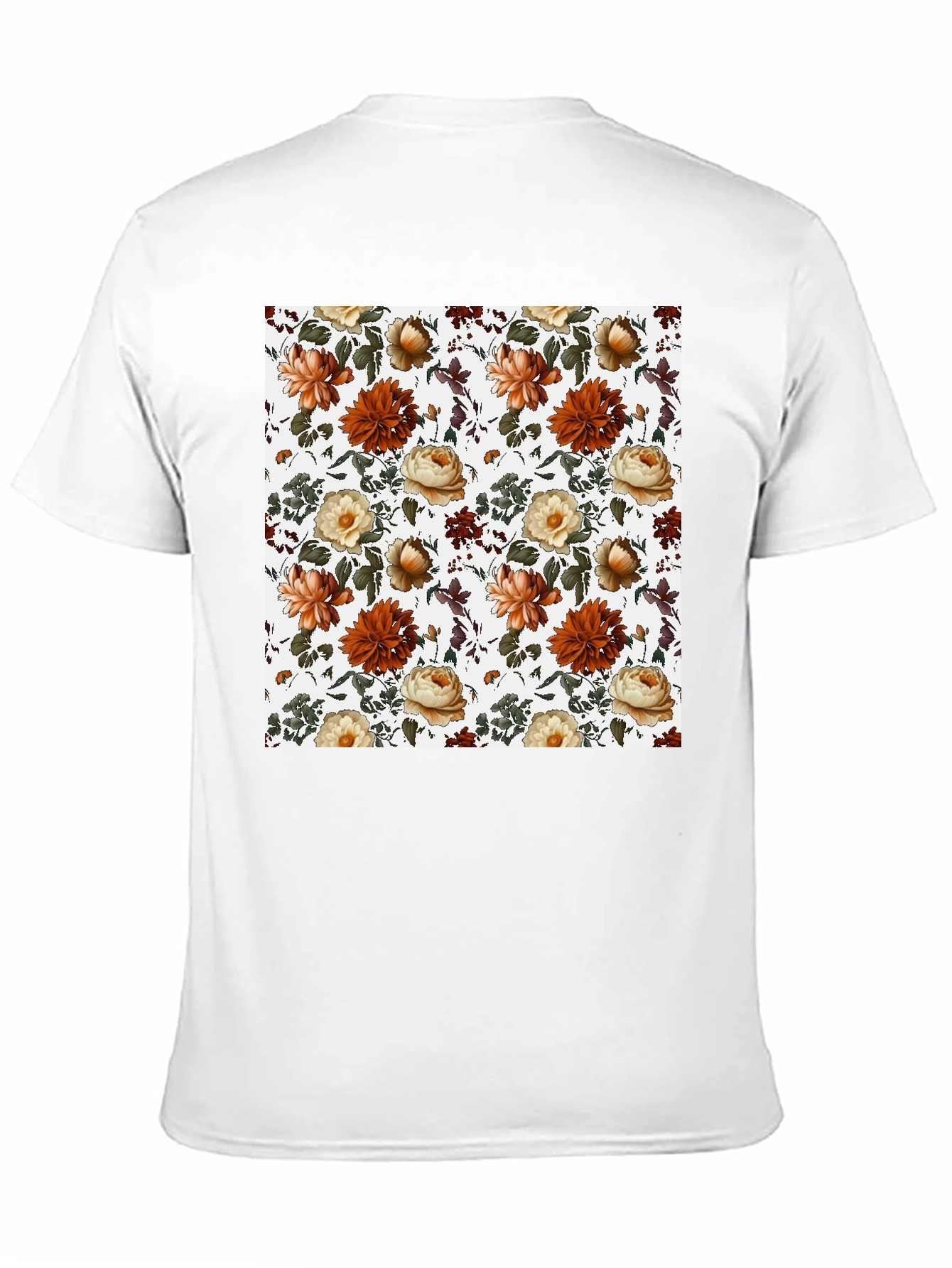 Floral Print Crew Neck T-Shirt
