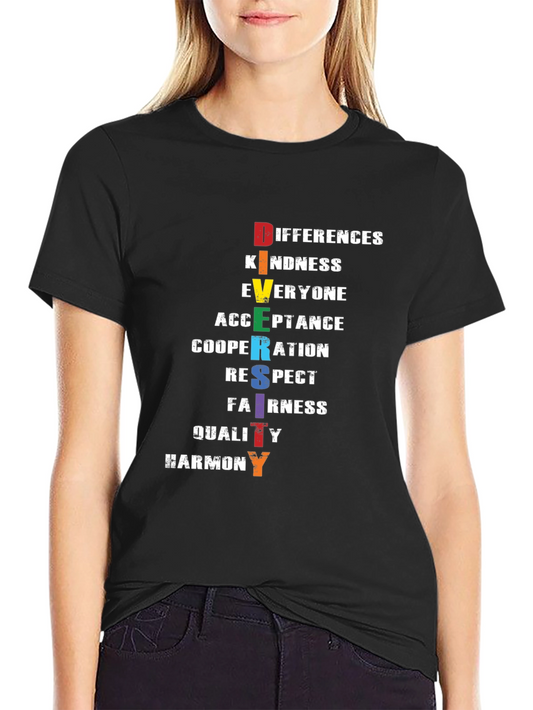 Diversity Inclusion T-Shirt: Differences Kindness Everyone