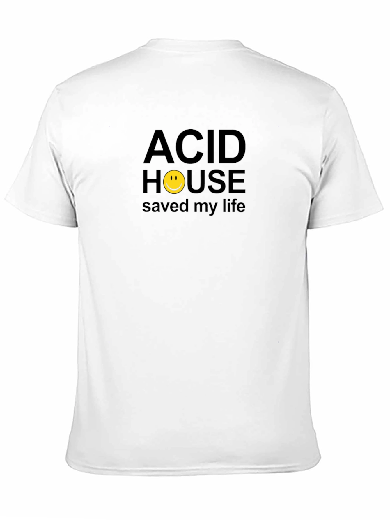 Acid House Saved My Life Graphic Tee - Black