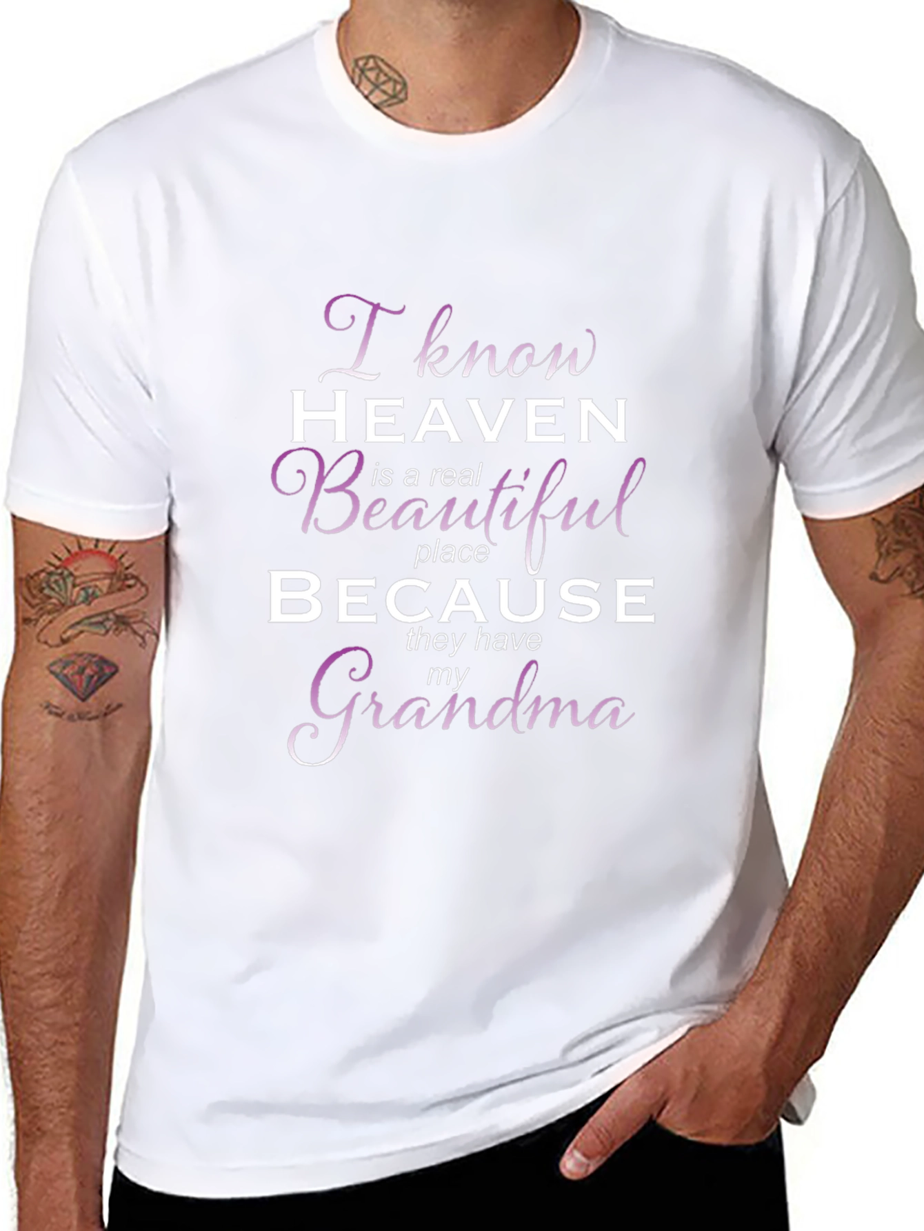 Grandma in Heaven T-Shirt - Memorial Apparel
