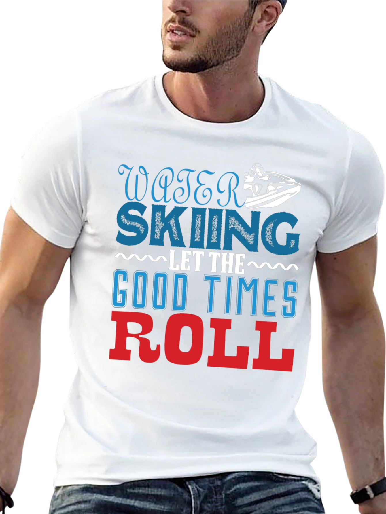Water Skiing Good Times Roll T-Shirt