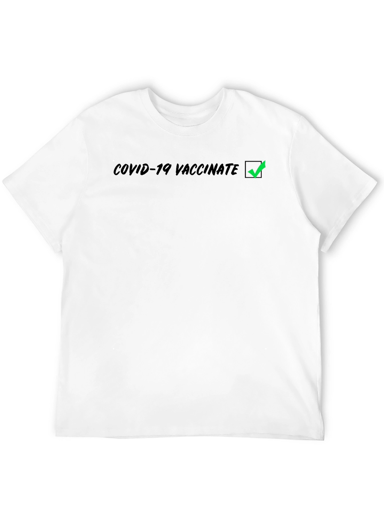 COVID-19 Vaccinated Black T-Shirt