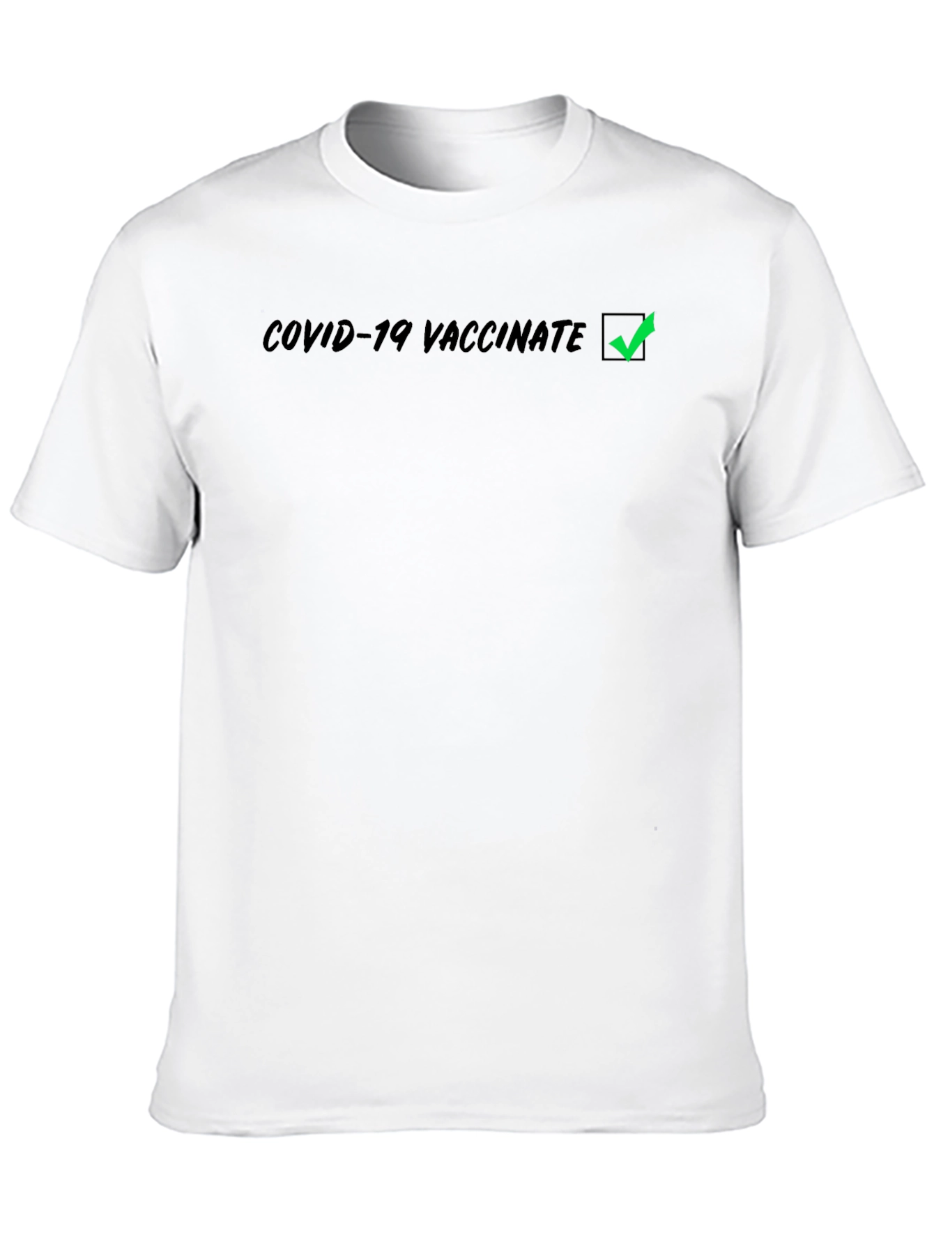 COVID-19 Vaccinated Black T-Shirt