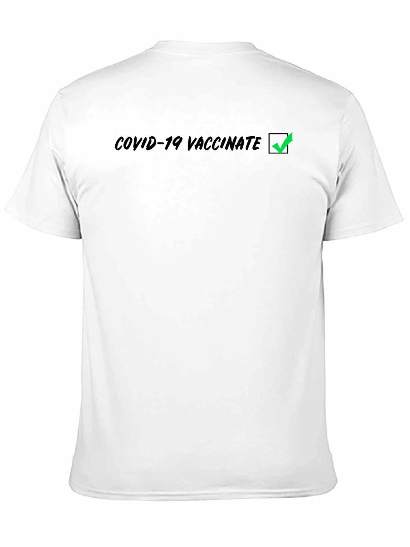 COVID-19 Vaccinated Black T-Shirt