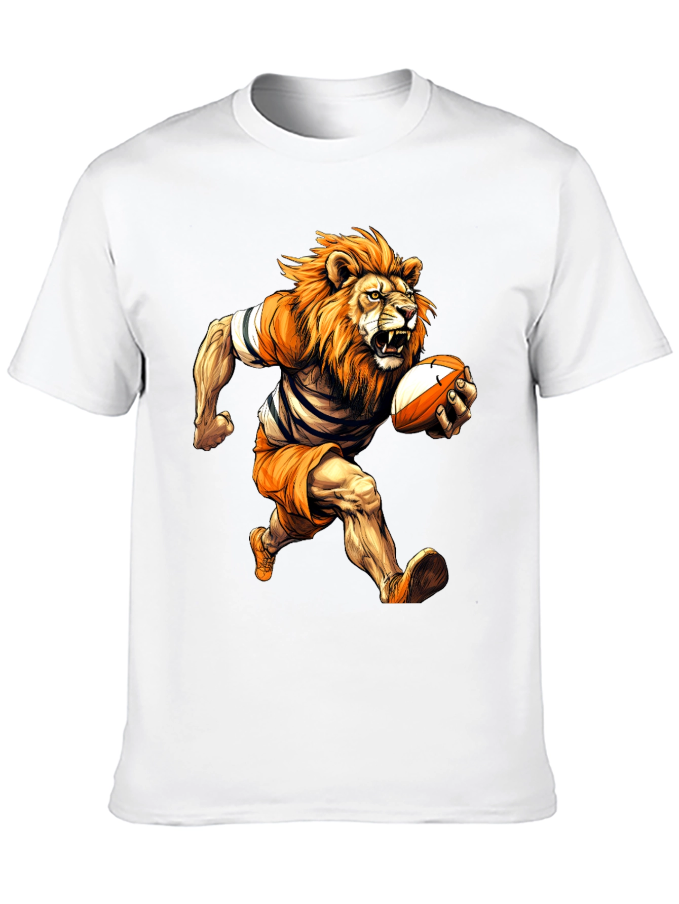 Rugby Lion Graphic T-Shirt - Cool Sports Tee