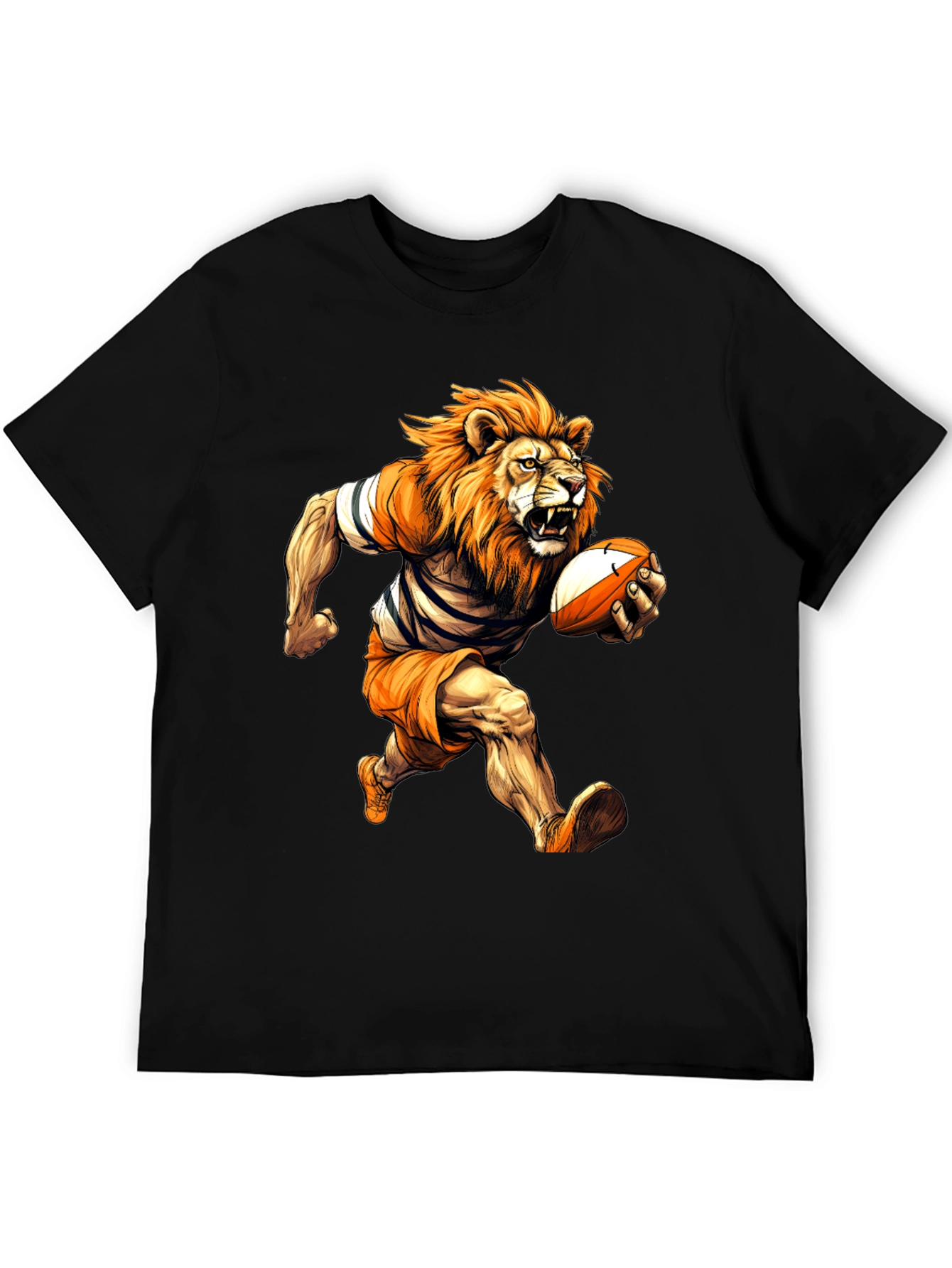 Rugby Lion Graphic T-Shirt - Cool Sports Tee