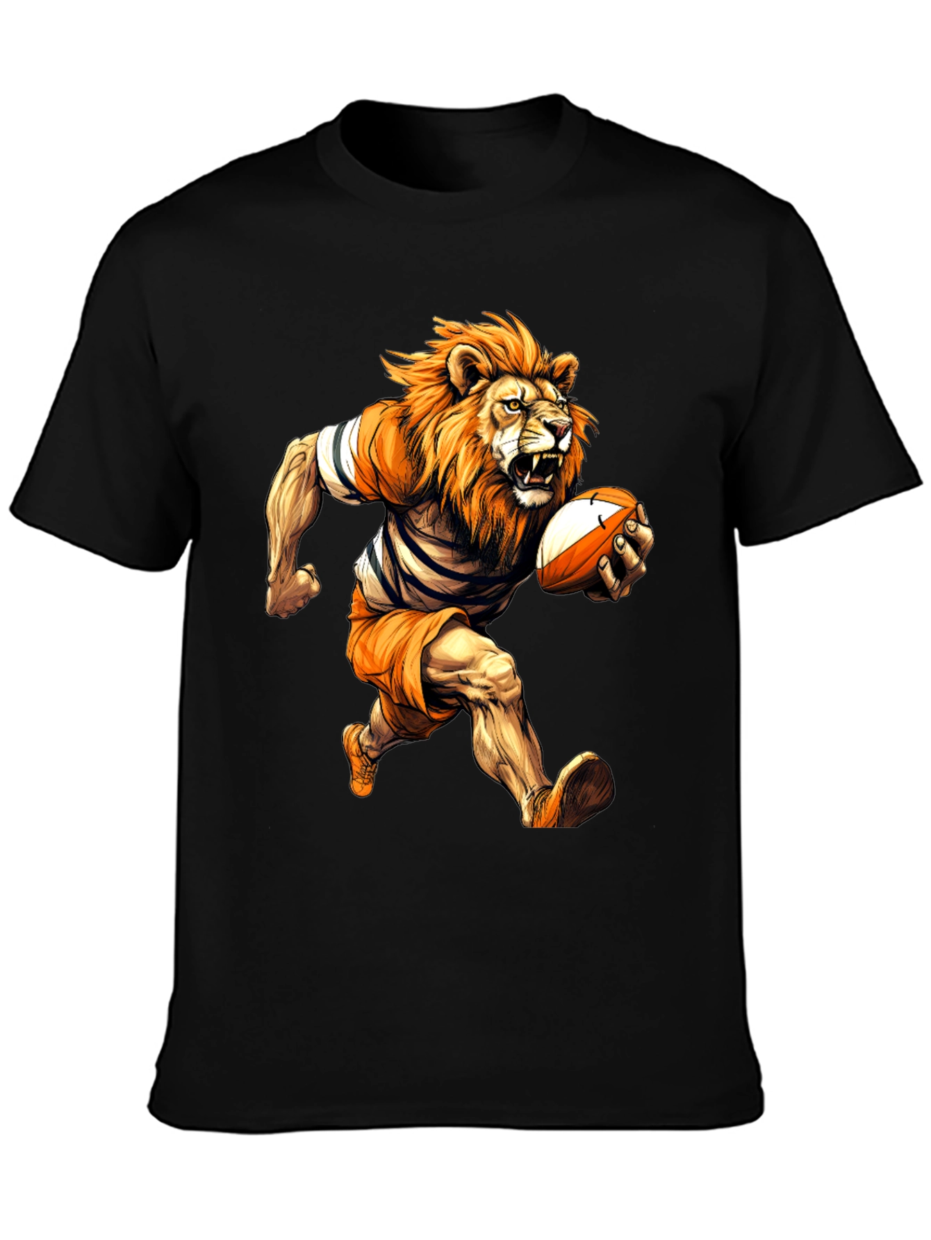 Rugby Lion Graphic T-Shirt - Cool Sports Tee