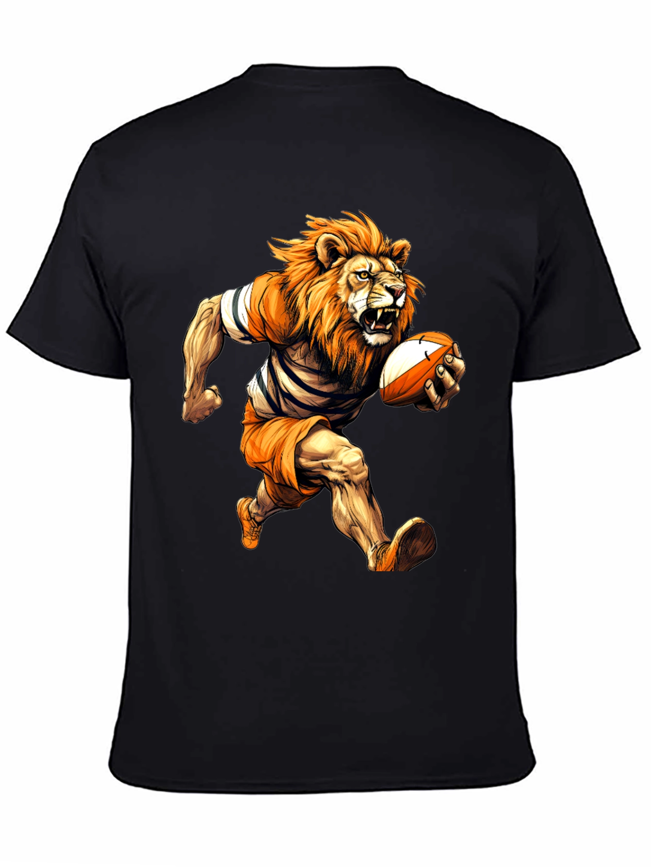 Rugby Lion Graphic T-Shirt - Cool Sports Tee