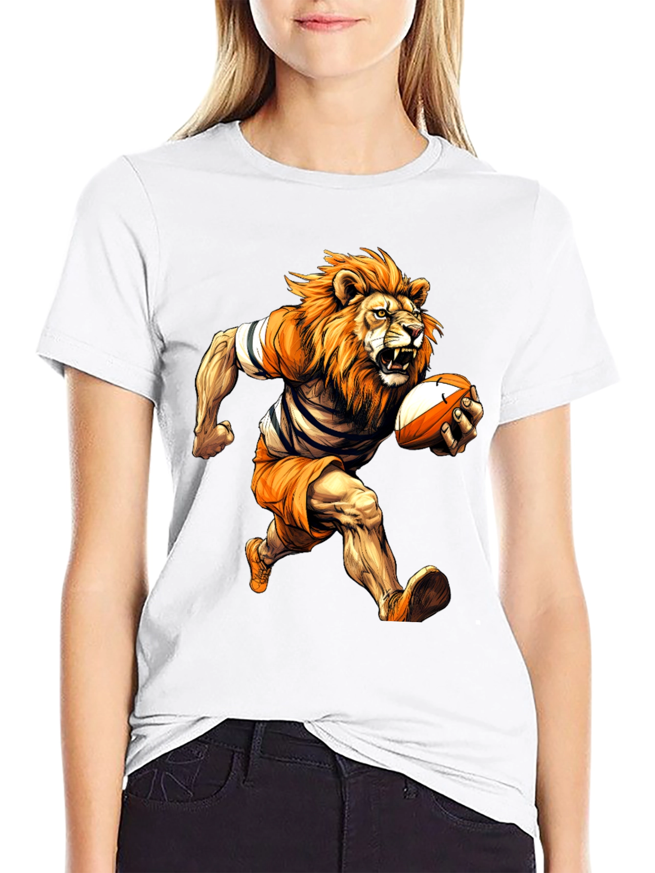Rugby Lion Graphic T-Shirt - Cool Sports Tee