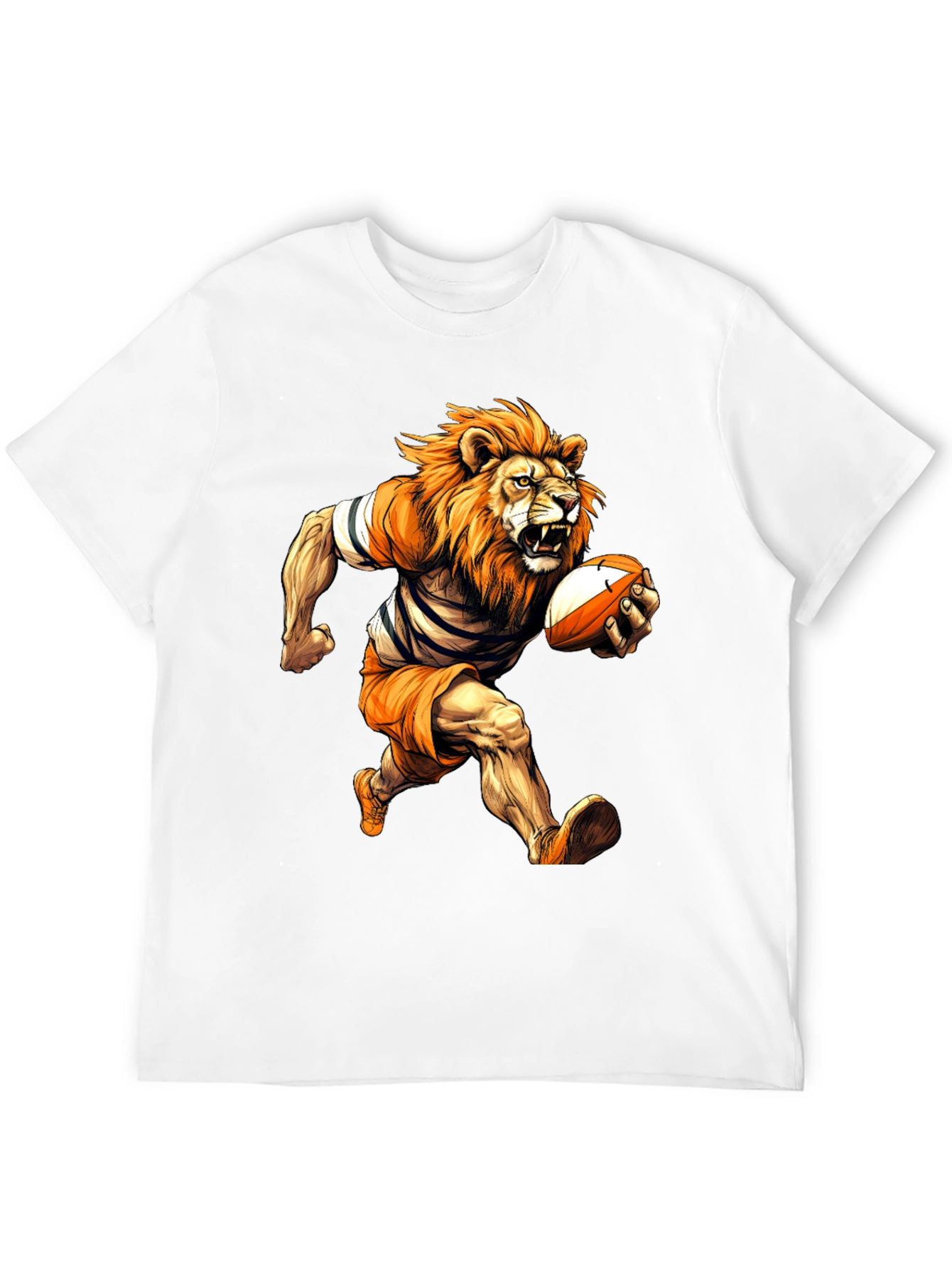Rugby Lion Graphic T-Shirt - Cool Sports Tee