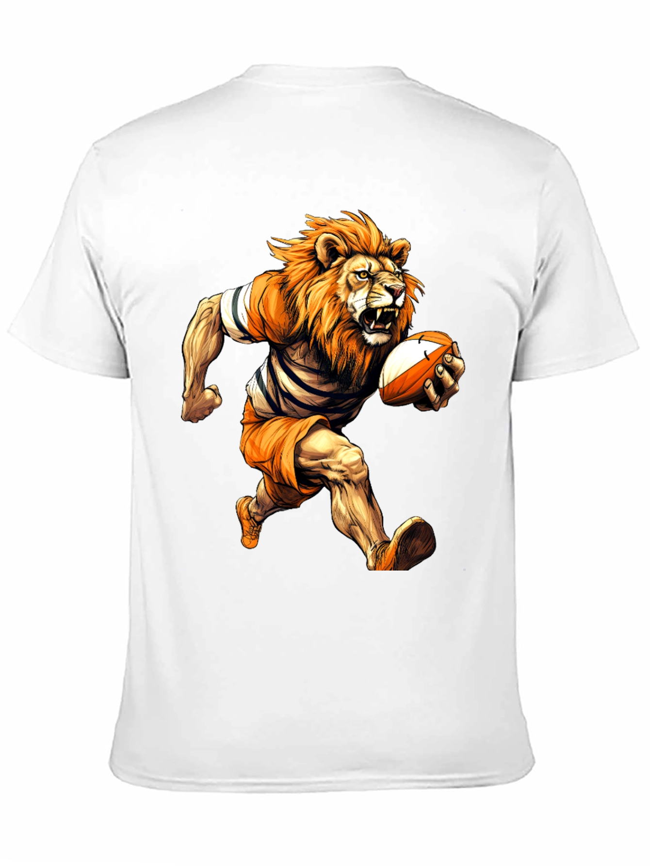 Rugby Lion Graphic T-Shirt - Cool Sports Tee