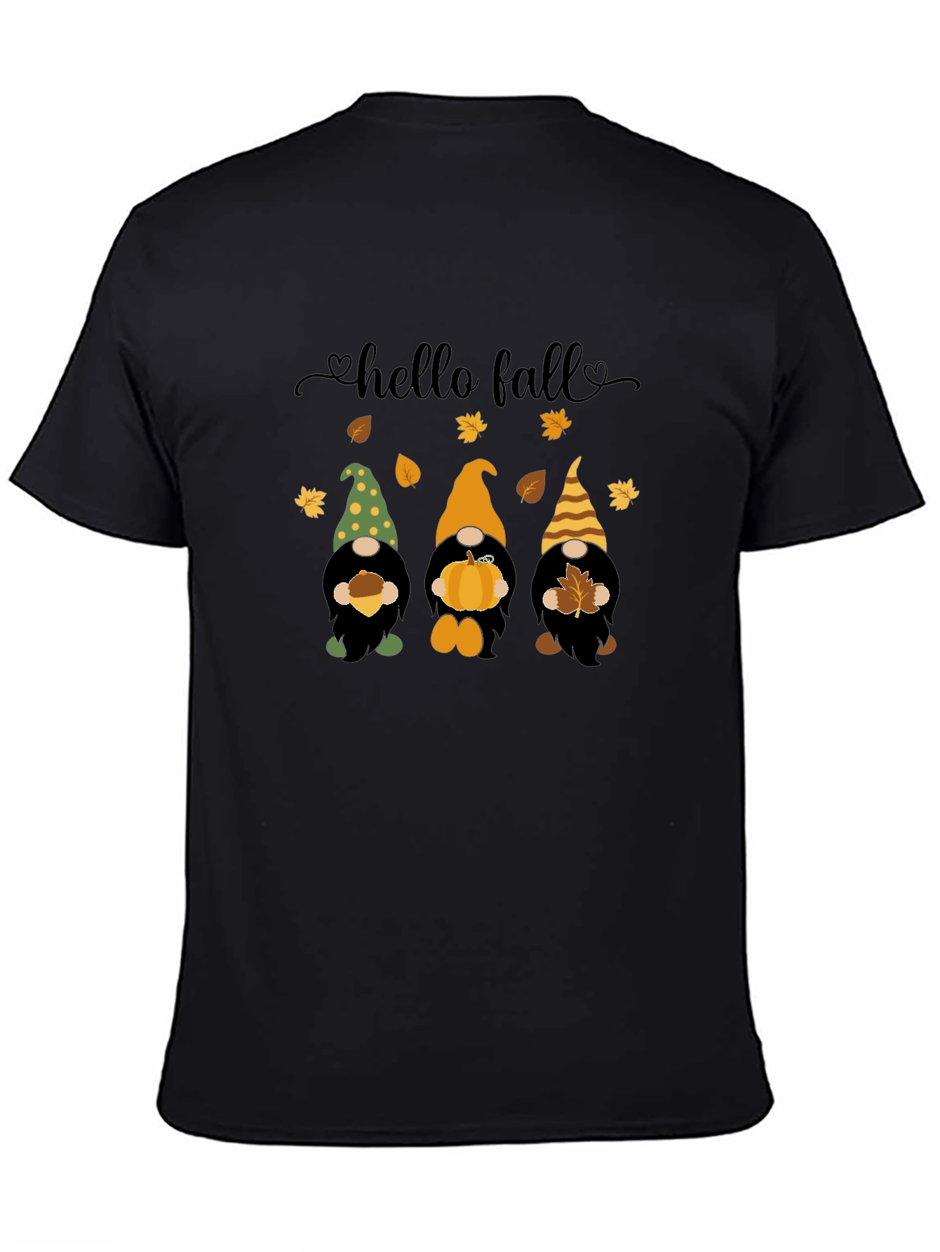 Hello Fall Gnomes T-Shirt - Autumn Harvest