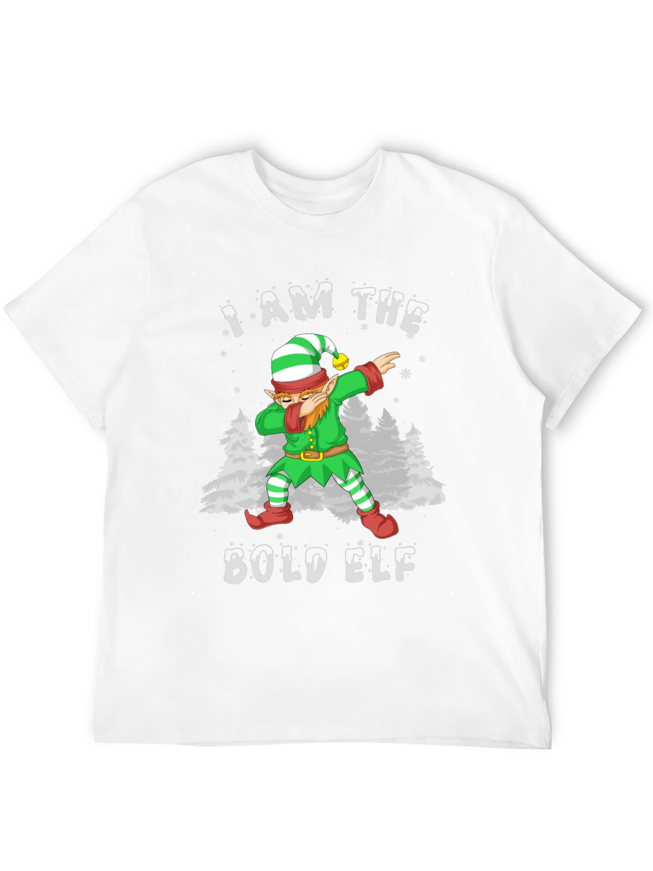 Bold Elf Dabbing Christmas T-Shirt - Holiday Fun