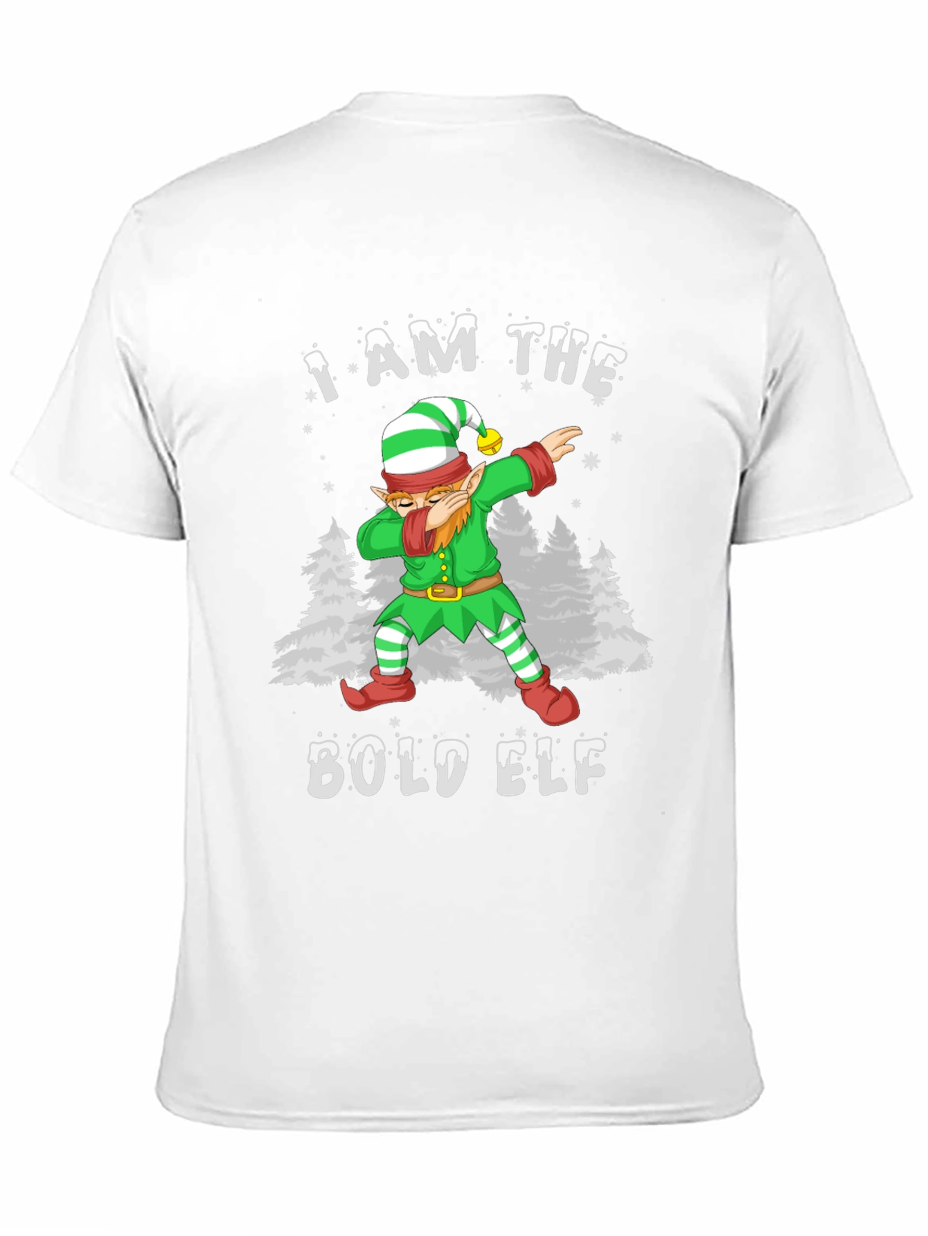Bold Elf Dabbing Christmas T-Shirt - Holiday Fun