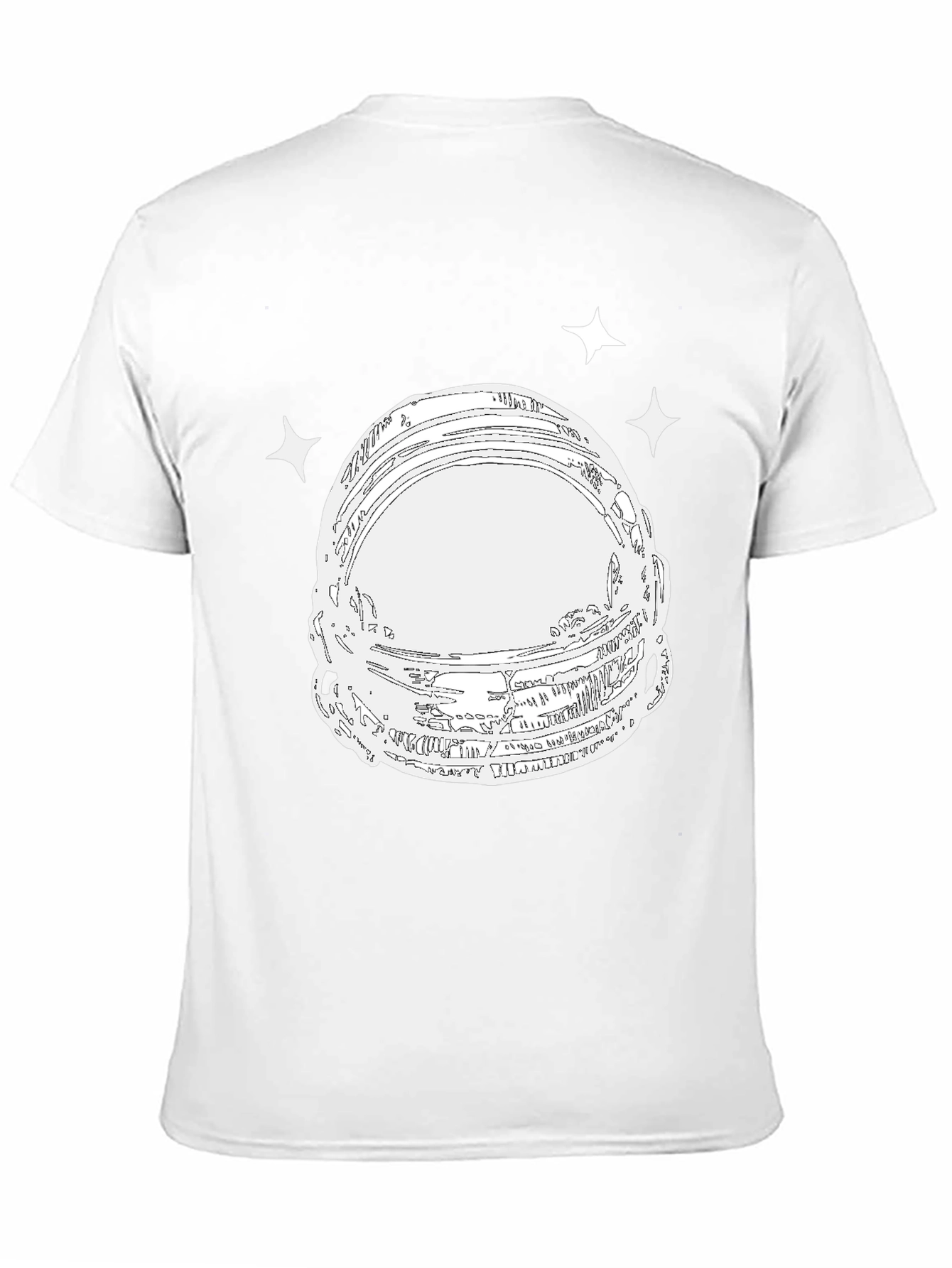 Astronaut Helmet Graphic Tee - Space Explorer T-Shirt